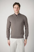 Gran Sasso Lupo Half-Zip Dark Taupe