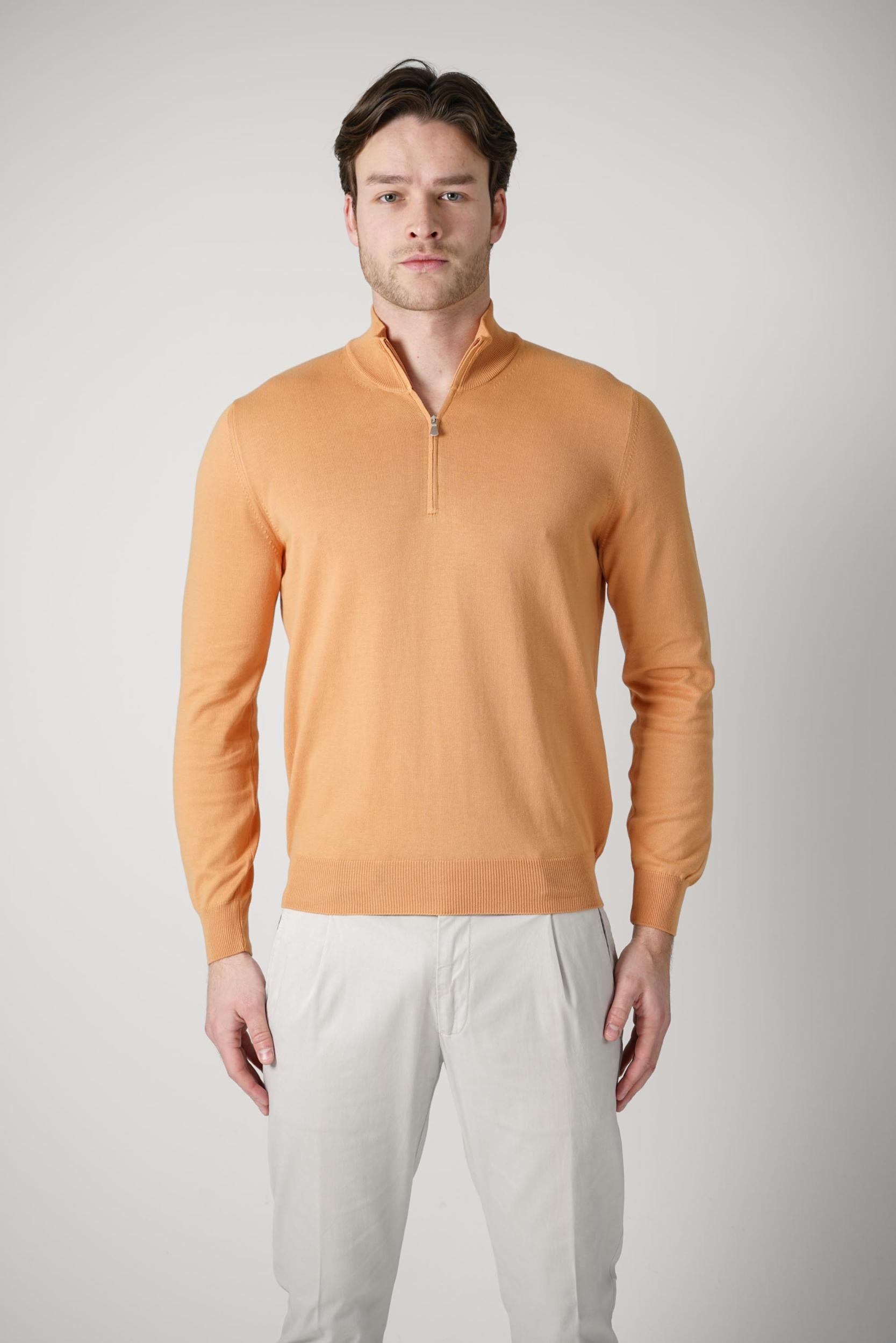 Gran Sasso Lupo Half-Zip Terracotta