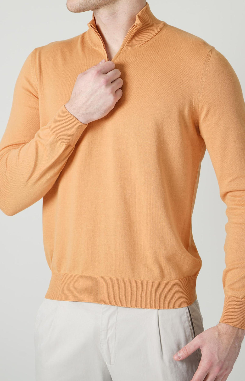 Gran Sasso Lupo Half-Zip Terracotta