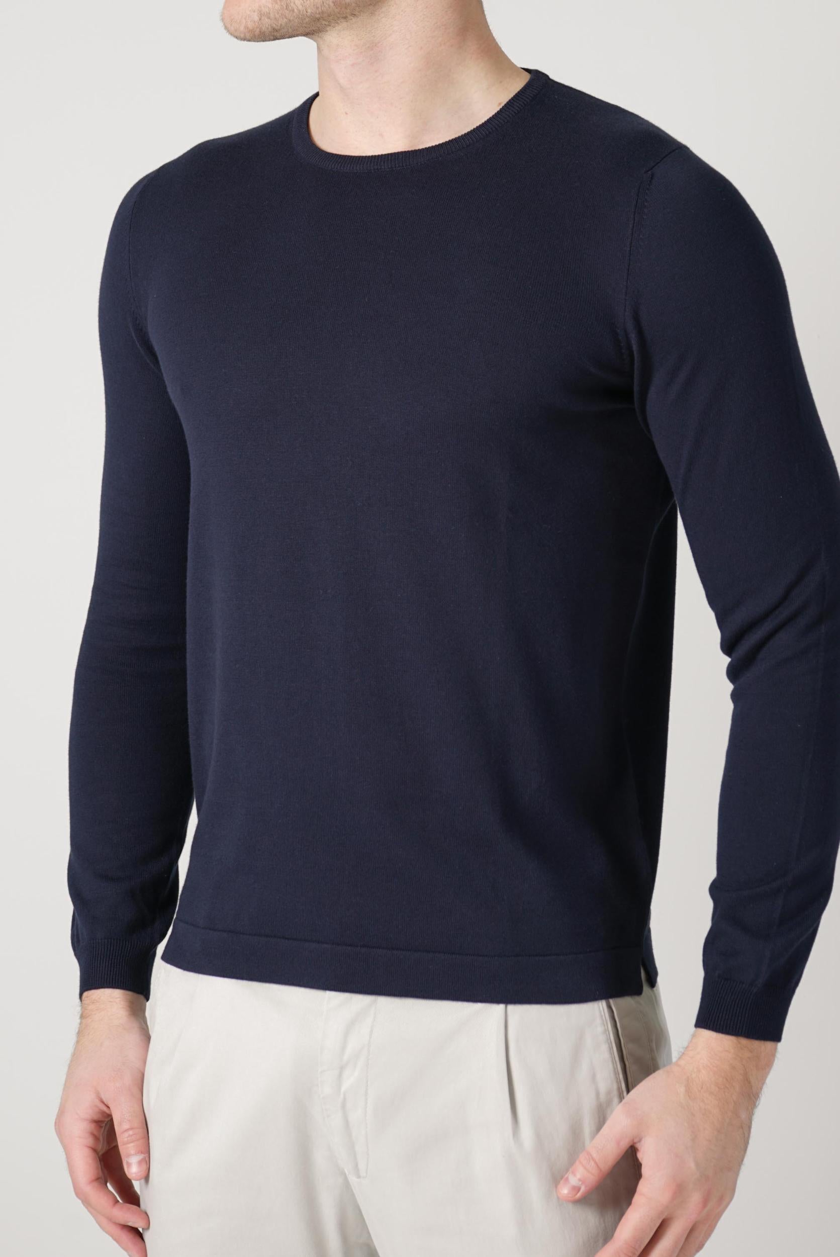 Gran Sasso Paricollo Longsleeve Navy