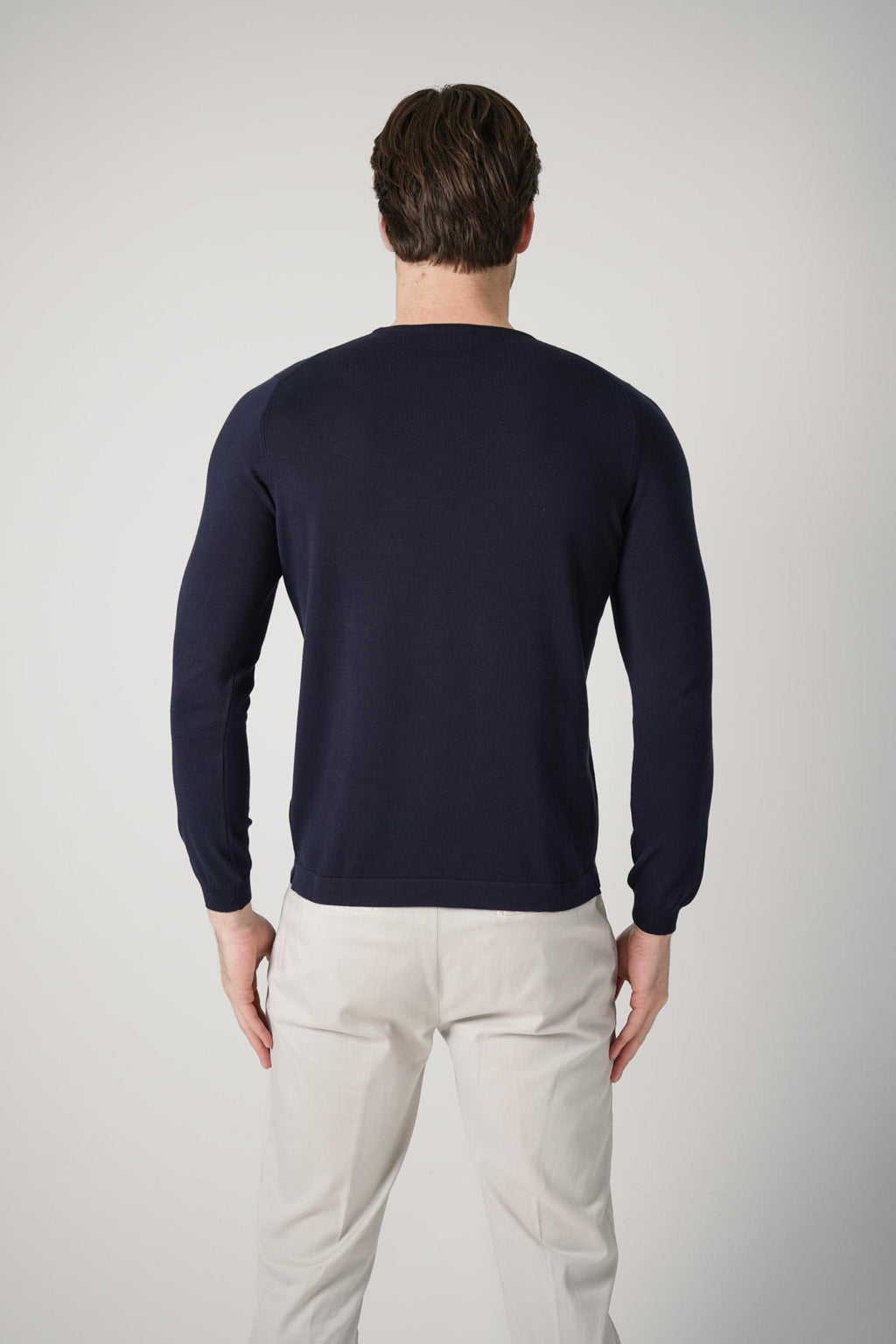 Gran Sasso Paricollo Longsleeve Navy