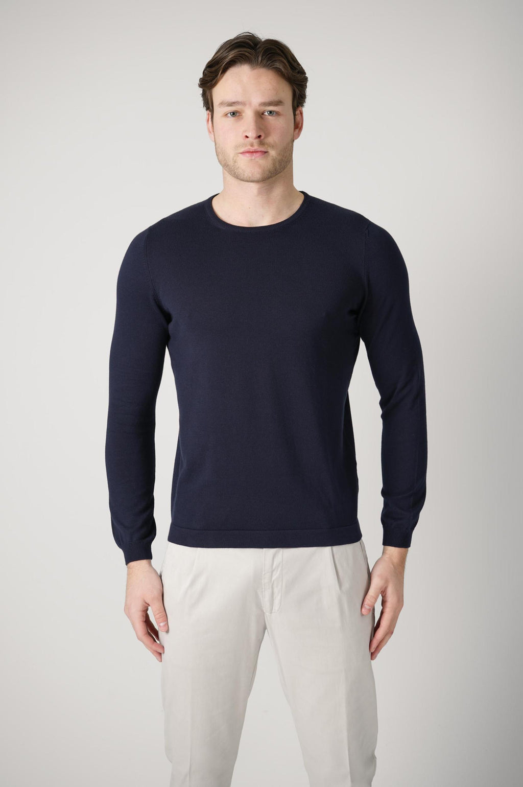 Gran Sasso Paricollo Longsleeve Navy