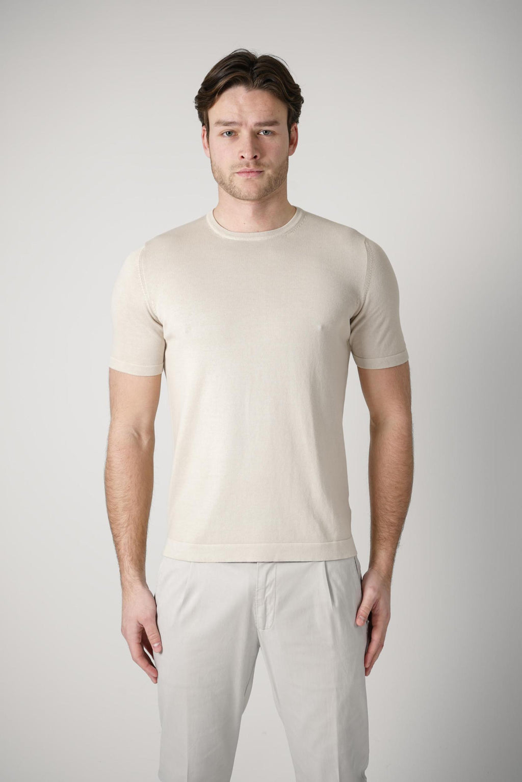 Gran Sasso Paricollo Shirt Beige