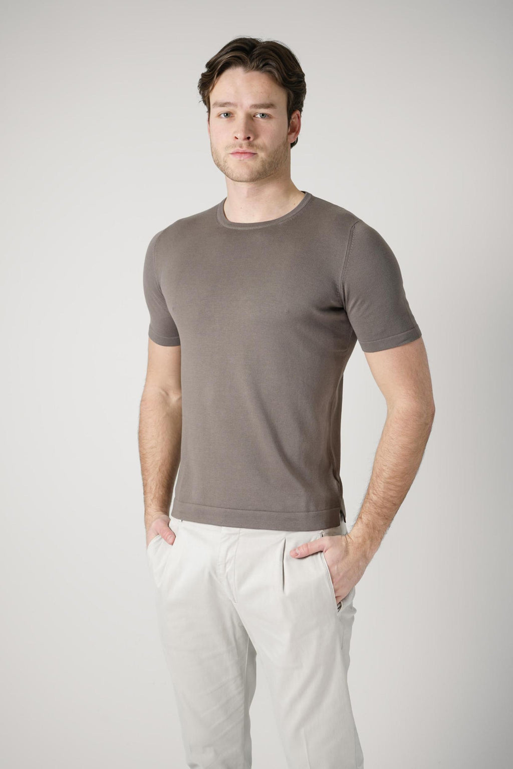 Gran Sasso Paricollo Shirt Taupe