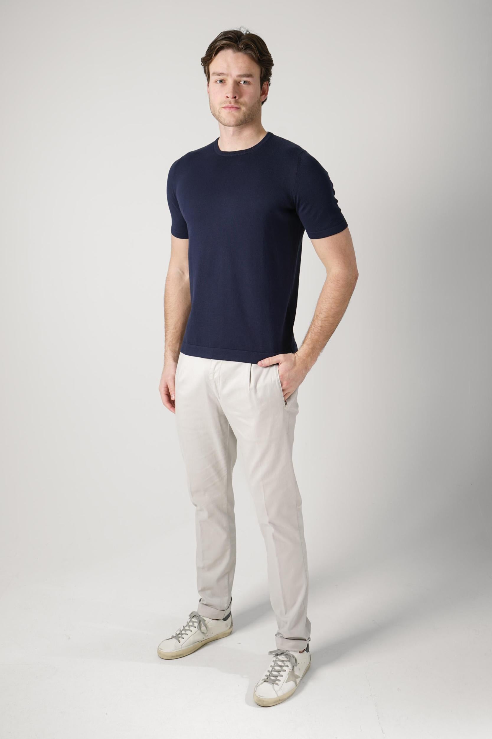 Gran Sasso Paricollo T-Shirt Navy