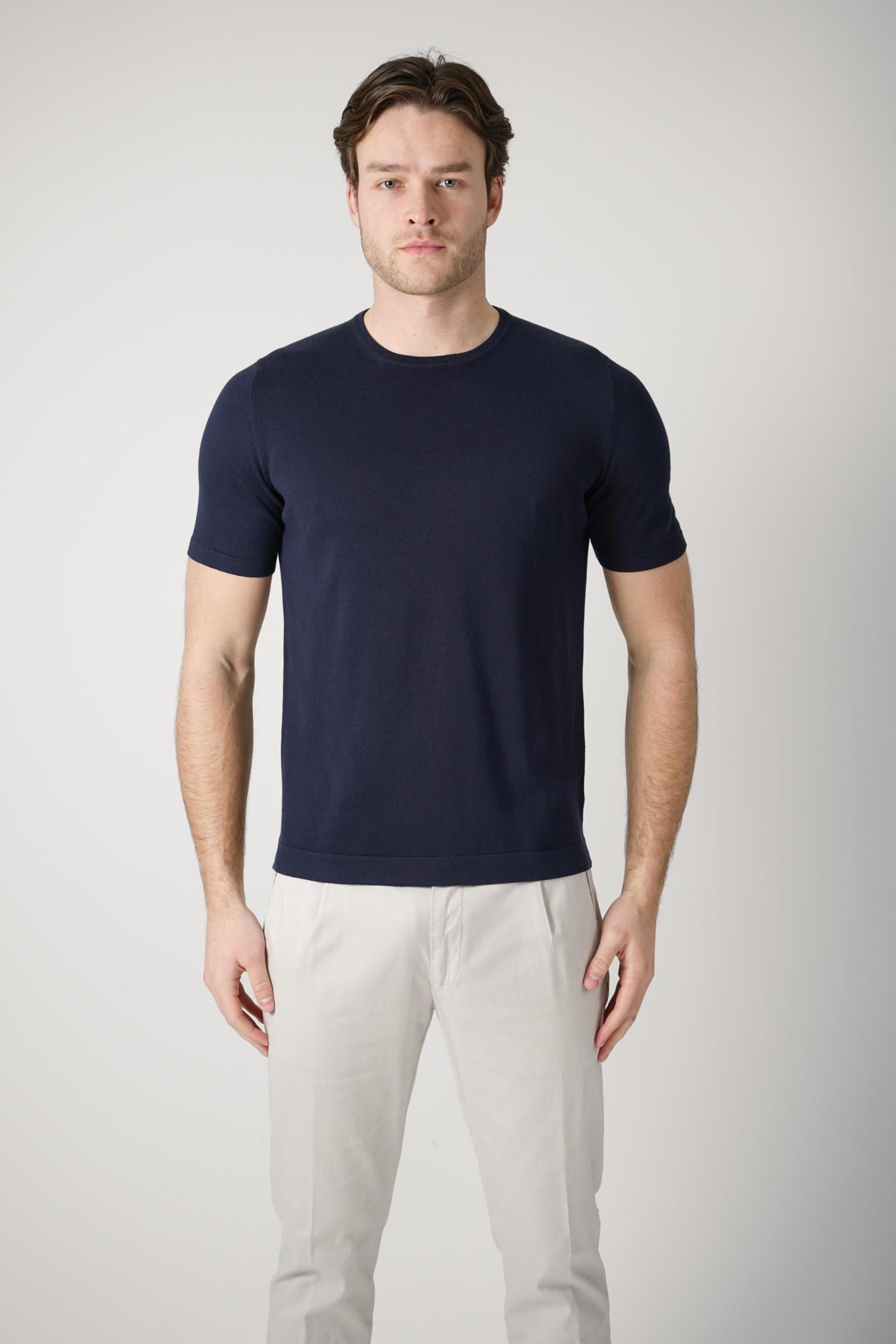 Gran Sasso Paricollo T-Shirt Navy