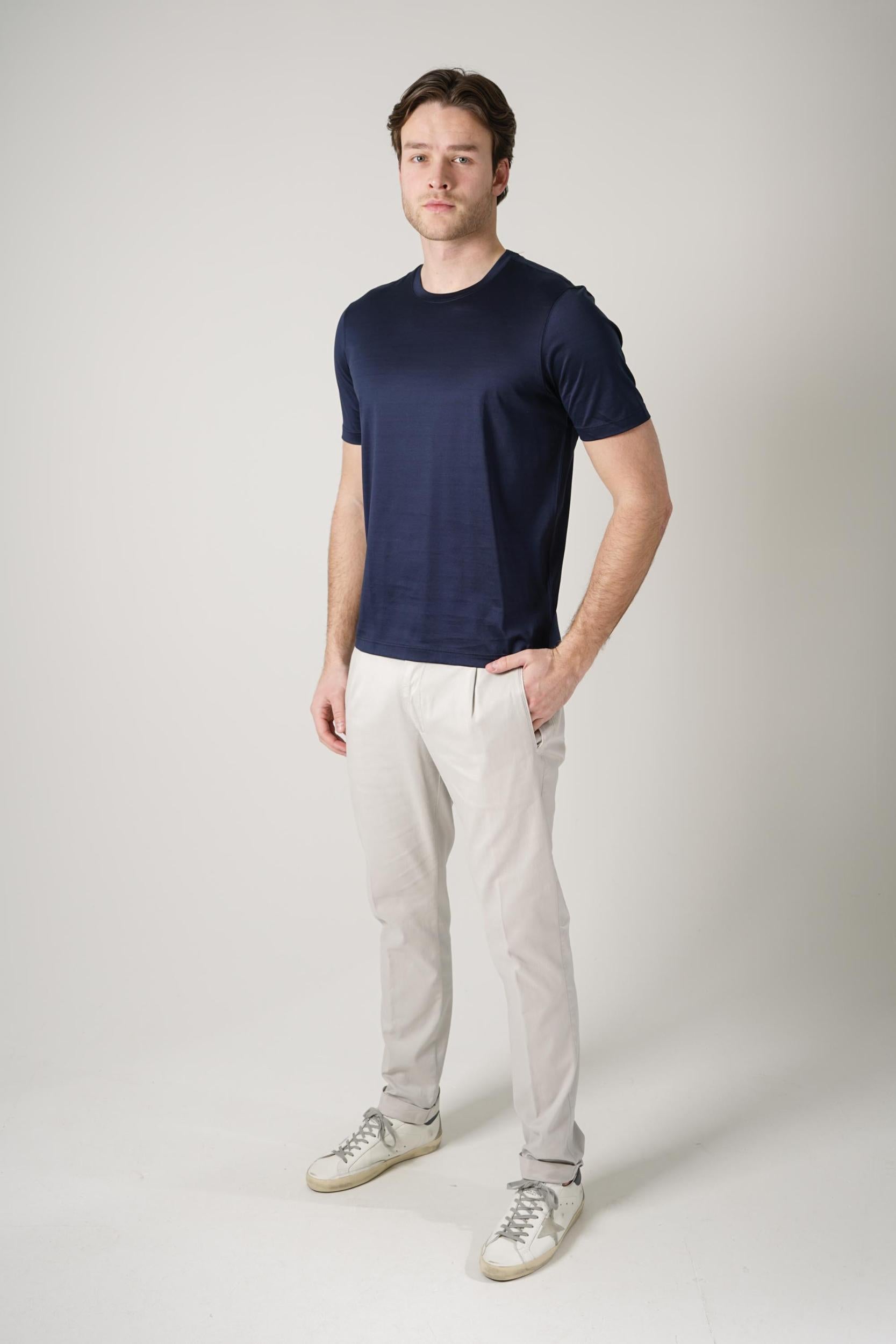 Gran Sasso Shiny T-Shirt Navy