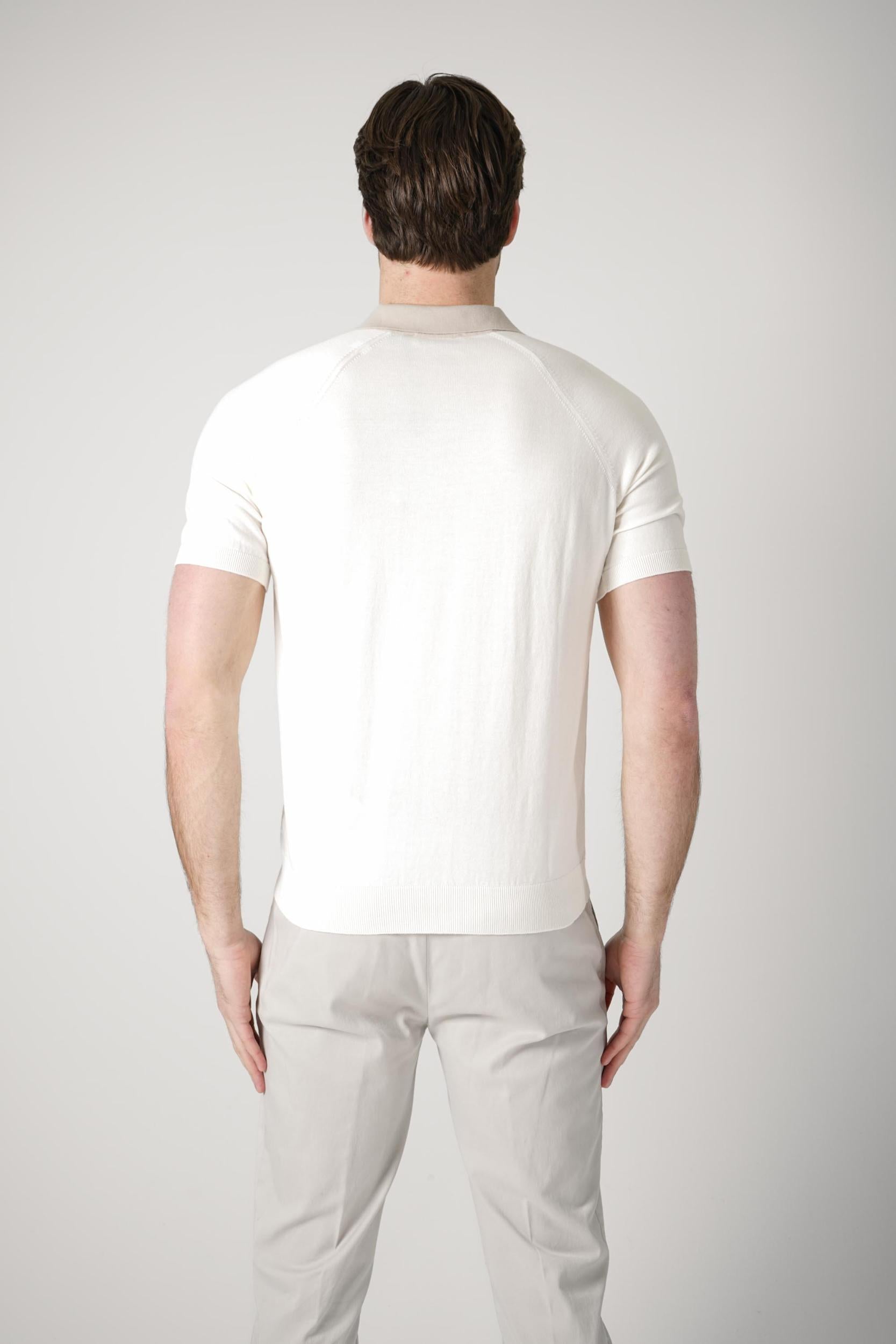 Gran Sasso Tennis Polo Creme