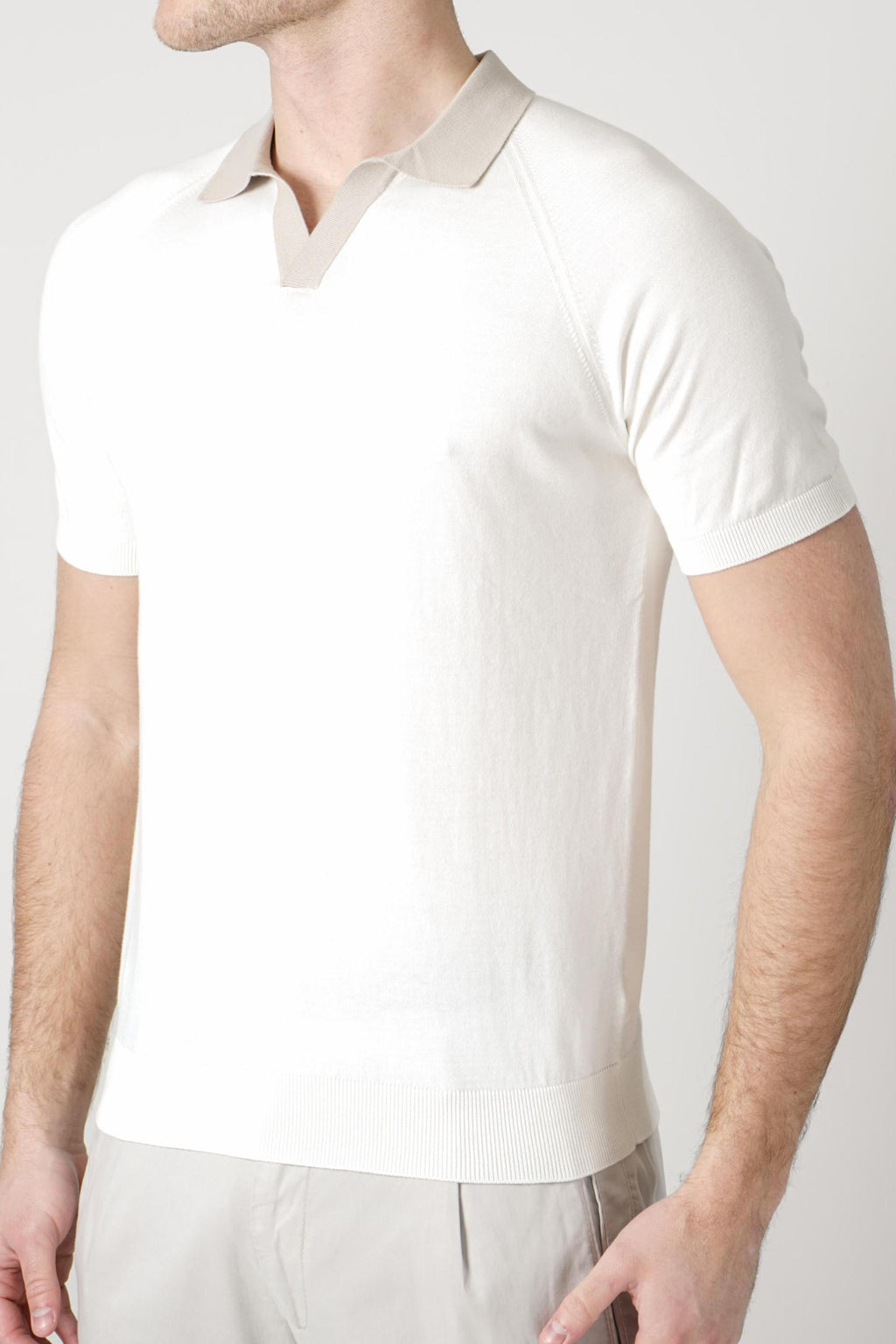 Gran Sasso Tennis Polo Creme