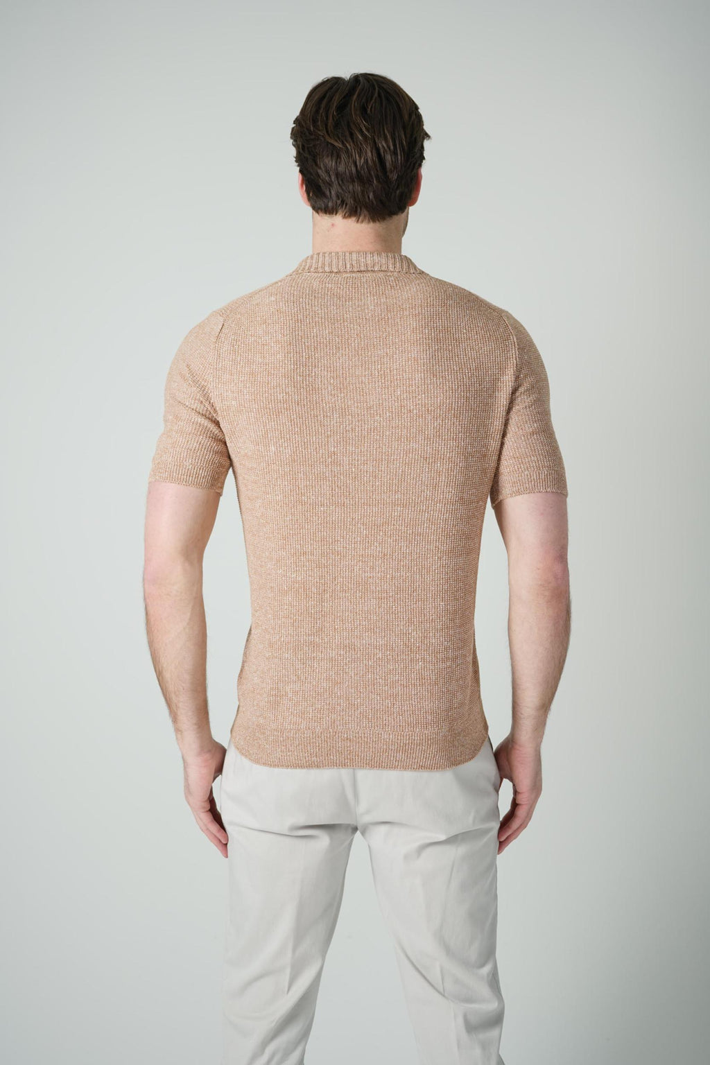 Gran Sasso Tennis Polo Knit Sabbia