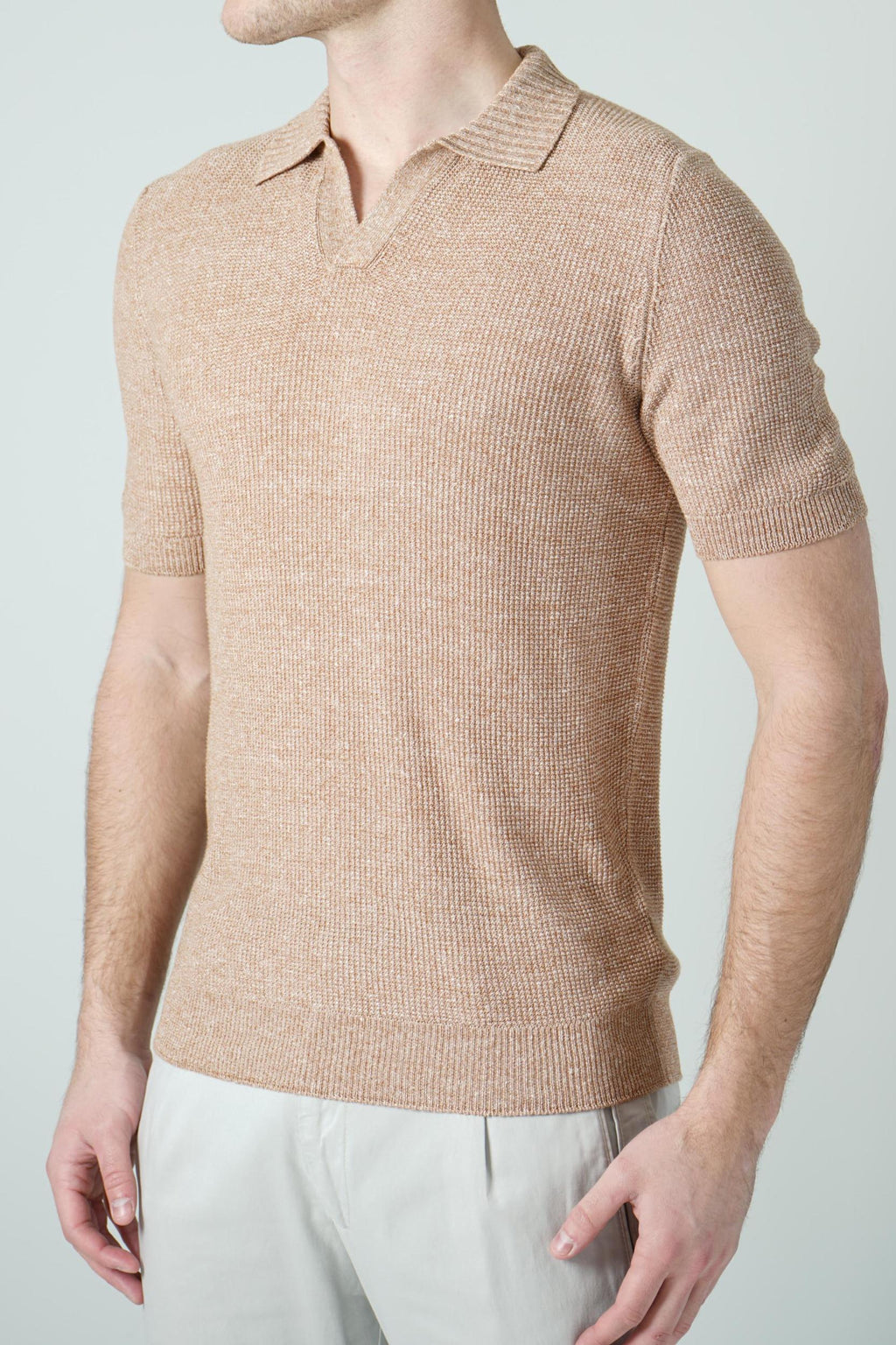 Gran Sasso Tennis Polo Knit Sabbia