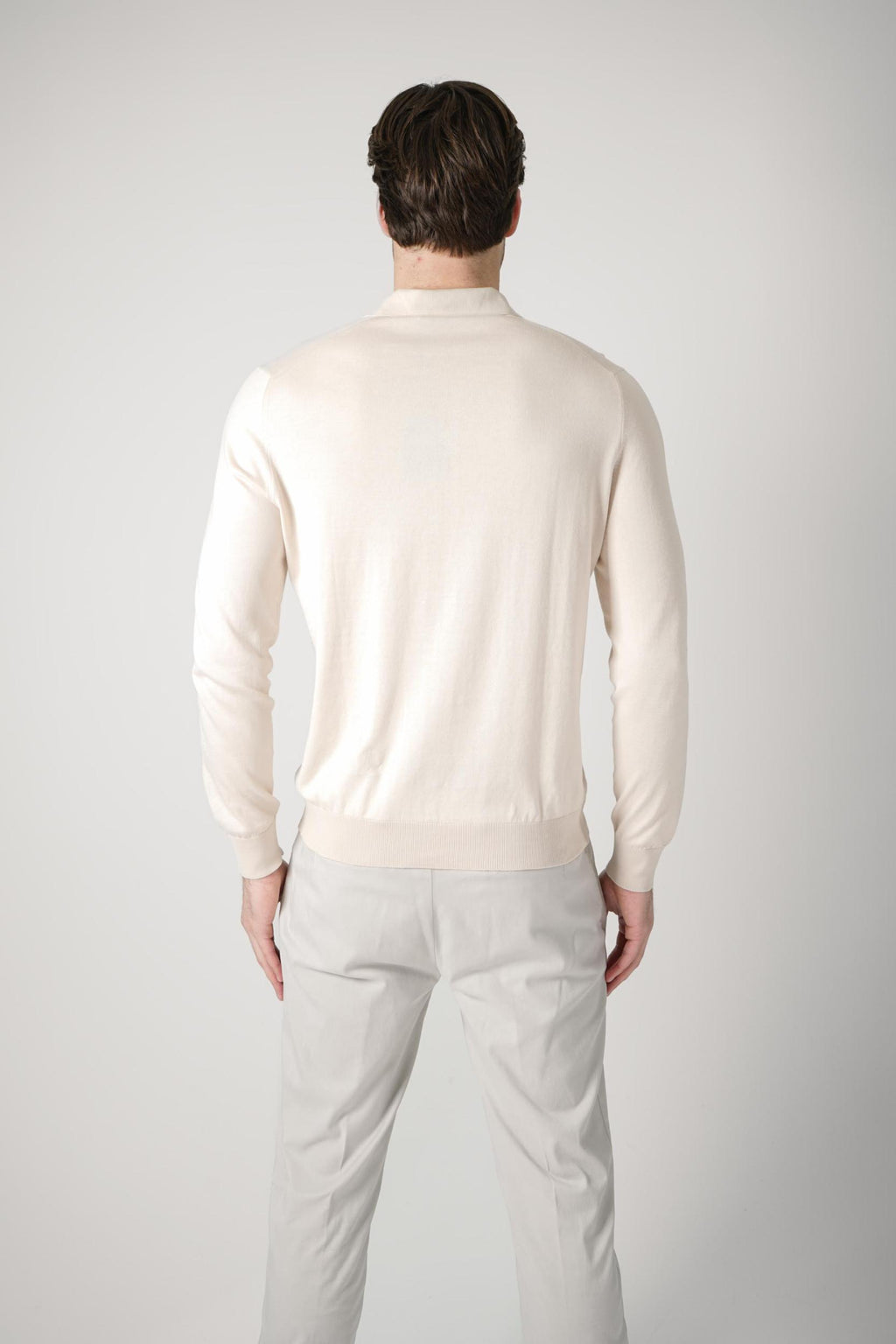 Gran Sasso Tennis Polo Longsleeve Creme