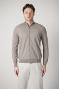 Gran Sasso Virgin Wool Full Zipper Taupe