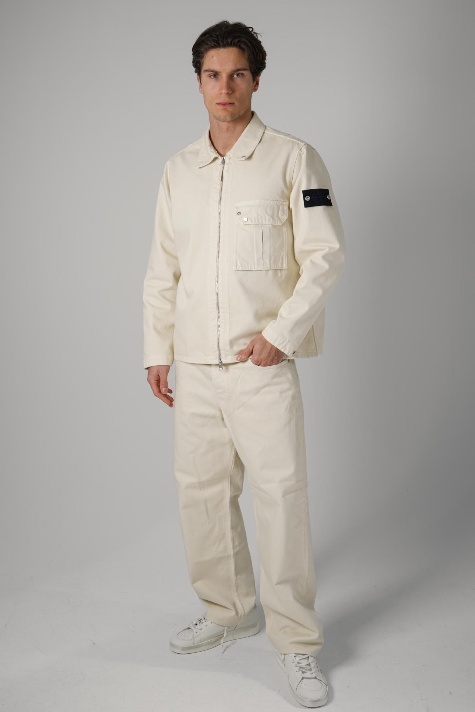 J100006Soj24 Stone Island Jeans Ivory