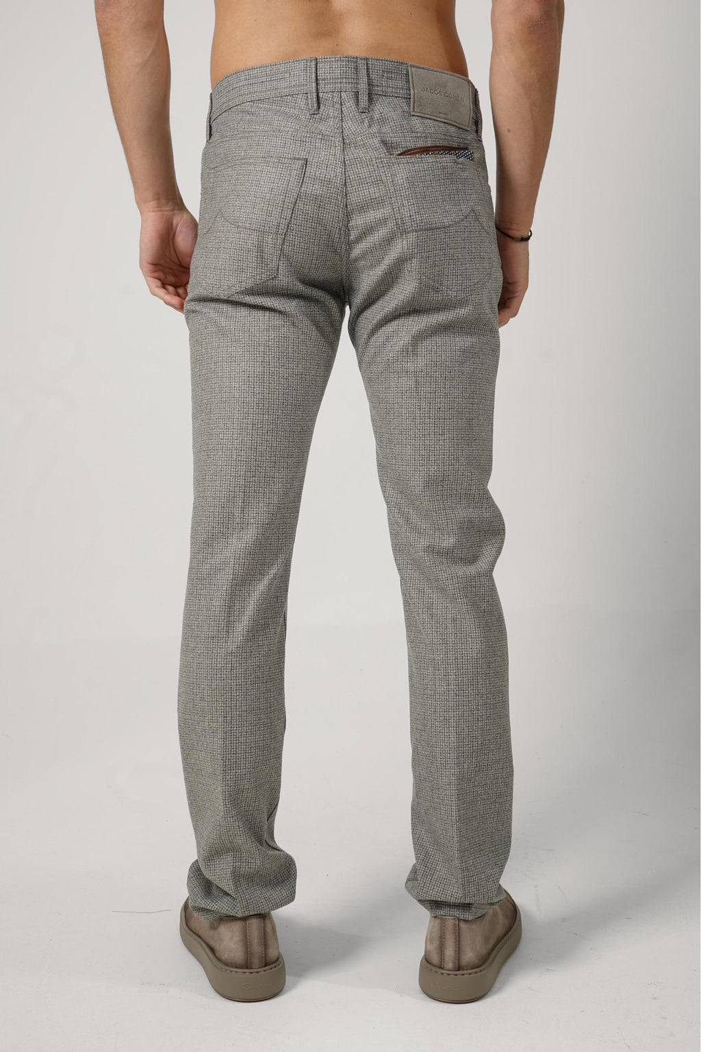 Jacob Cohën Bard Trousers  Taupe/Grey