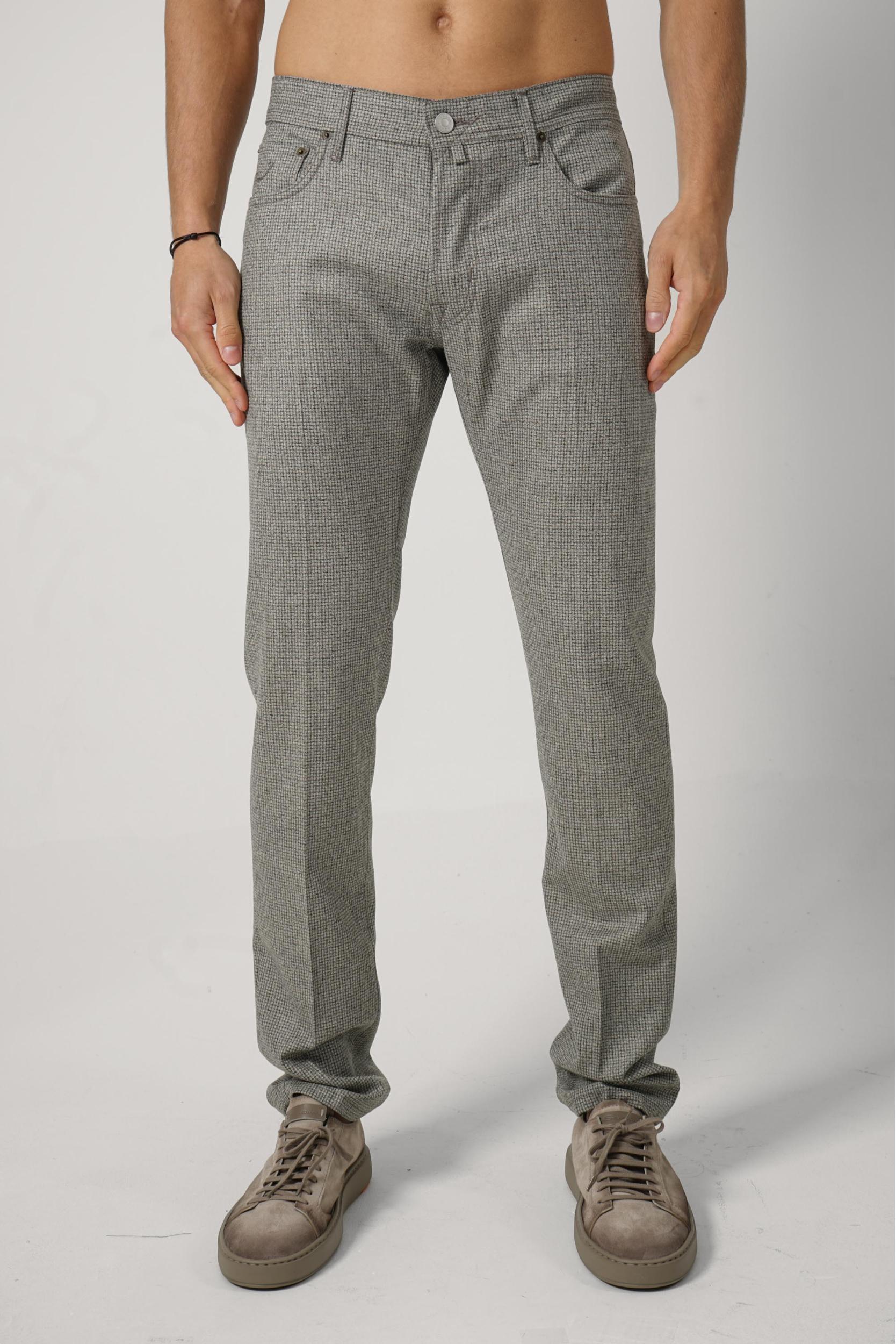 Jacob Cohën Bard Trousers  Taupe/Grey
