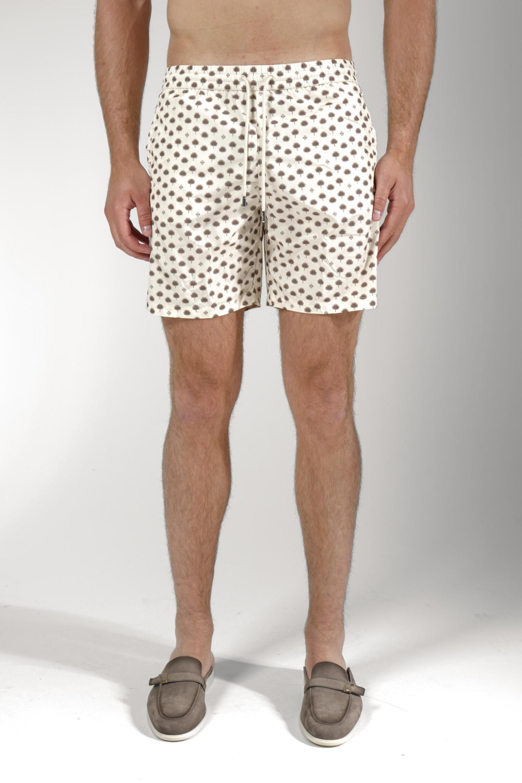 Jacob Cohën Print Swimming Shorts Yellow