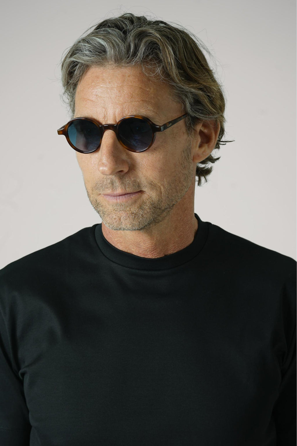 L.G.R. Bold Havana Maculato Sunglasses Blue