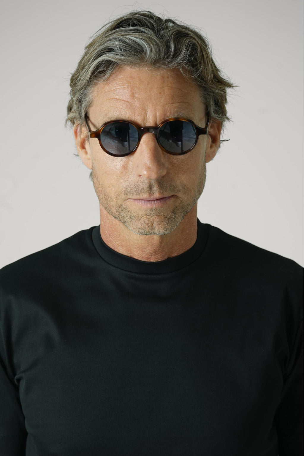 L.G.R. Bold Havana Maculato Sunglasses Blue