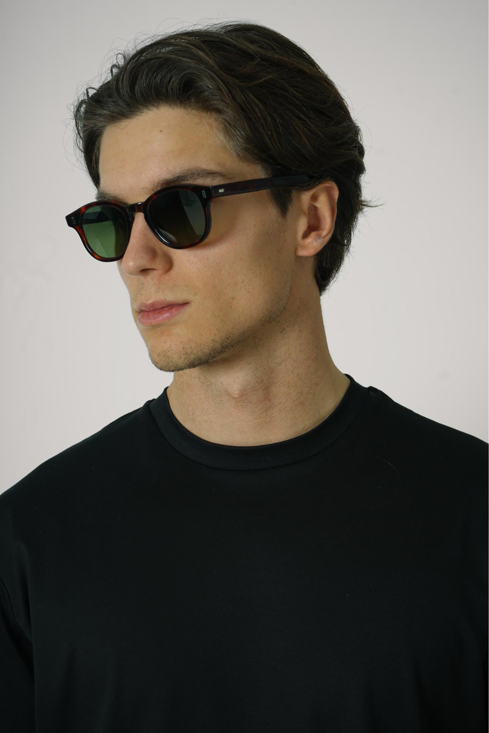 L.G.R Fez Bold Crystal Sunglasses Brown