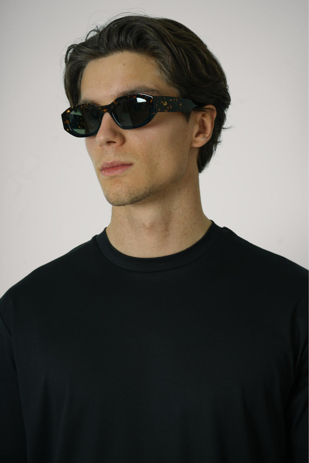 L.G.R Khartoum Havana Sunglasses Black Green