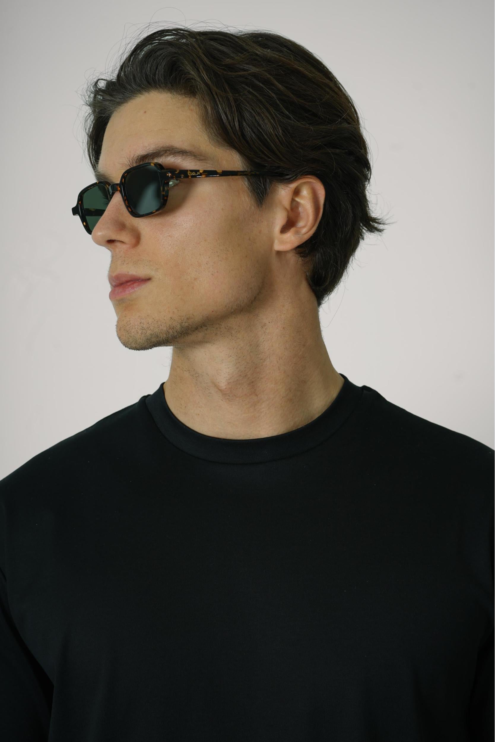 L.G.R Marrakech Havana Sunglasses Green