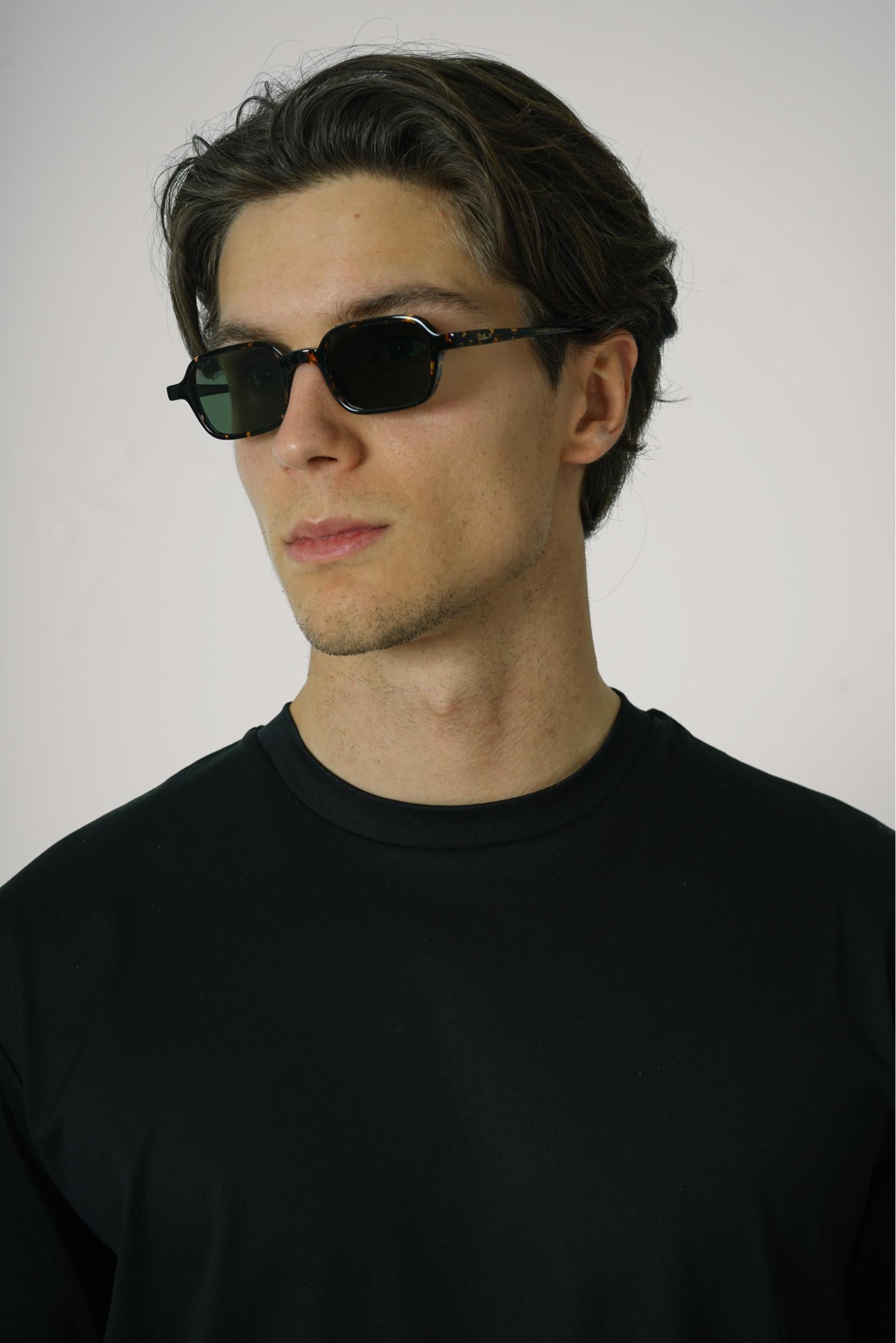 L.G.R Marrakech Havana Sunglasses Green