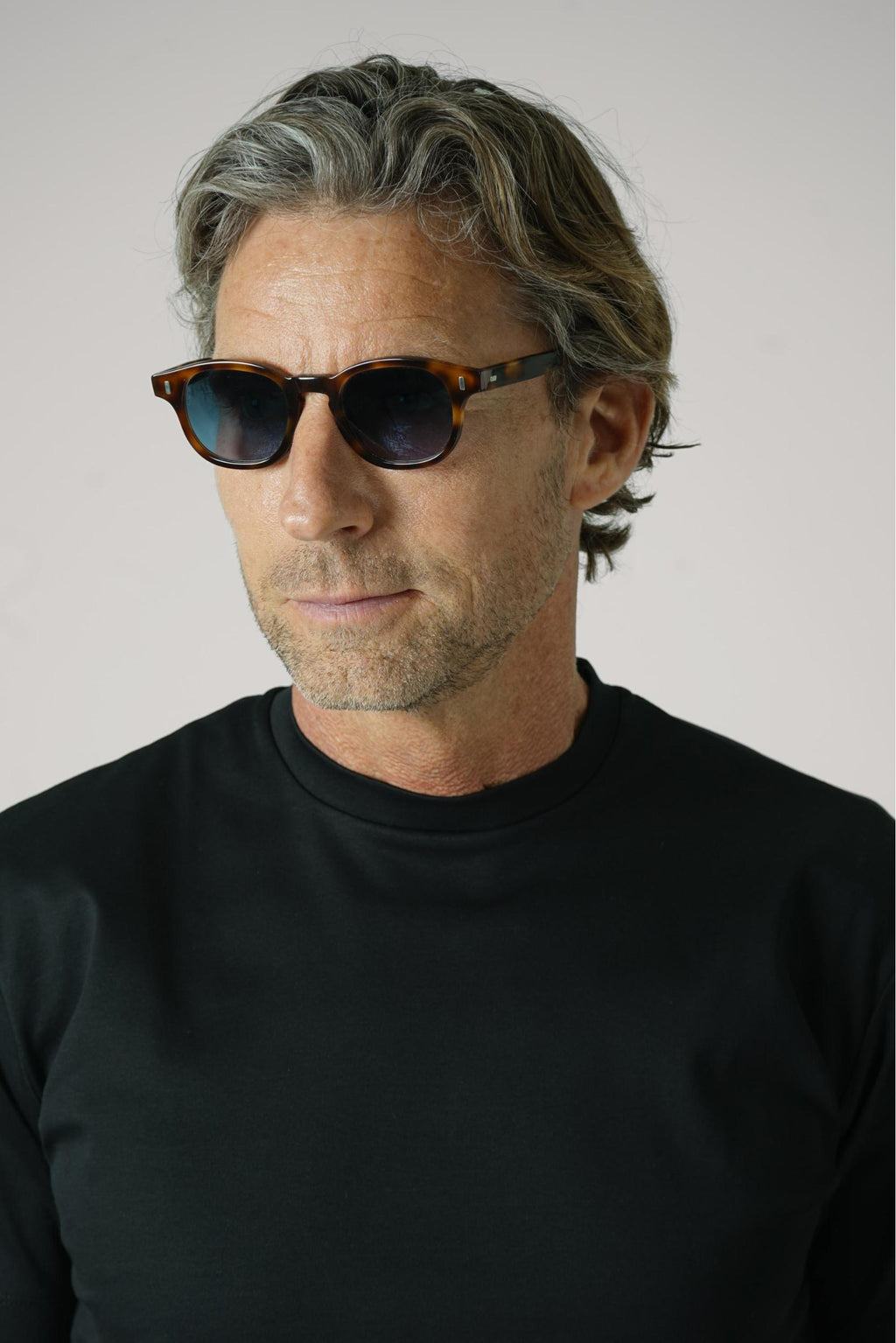 L.G.R. Reunion Havana Blue Gradient Sunglasses Maculato