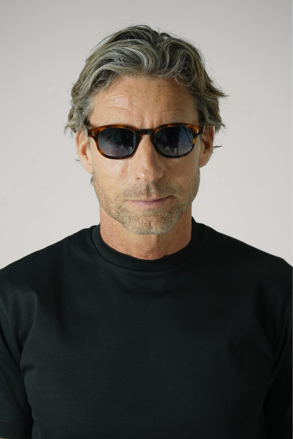 L.G.R. Reunion Havana Blue Gradient Sunglasses Maculato