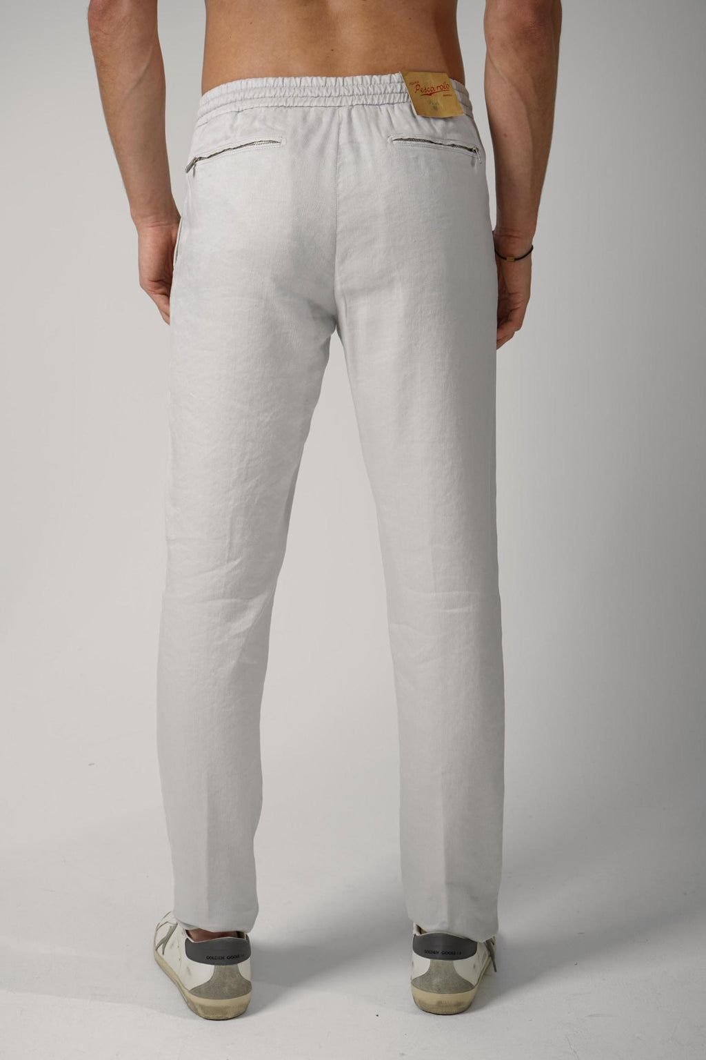 Marco Pescarolo Linen Trousers Grey
