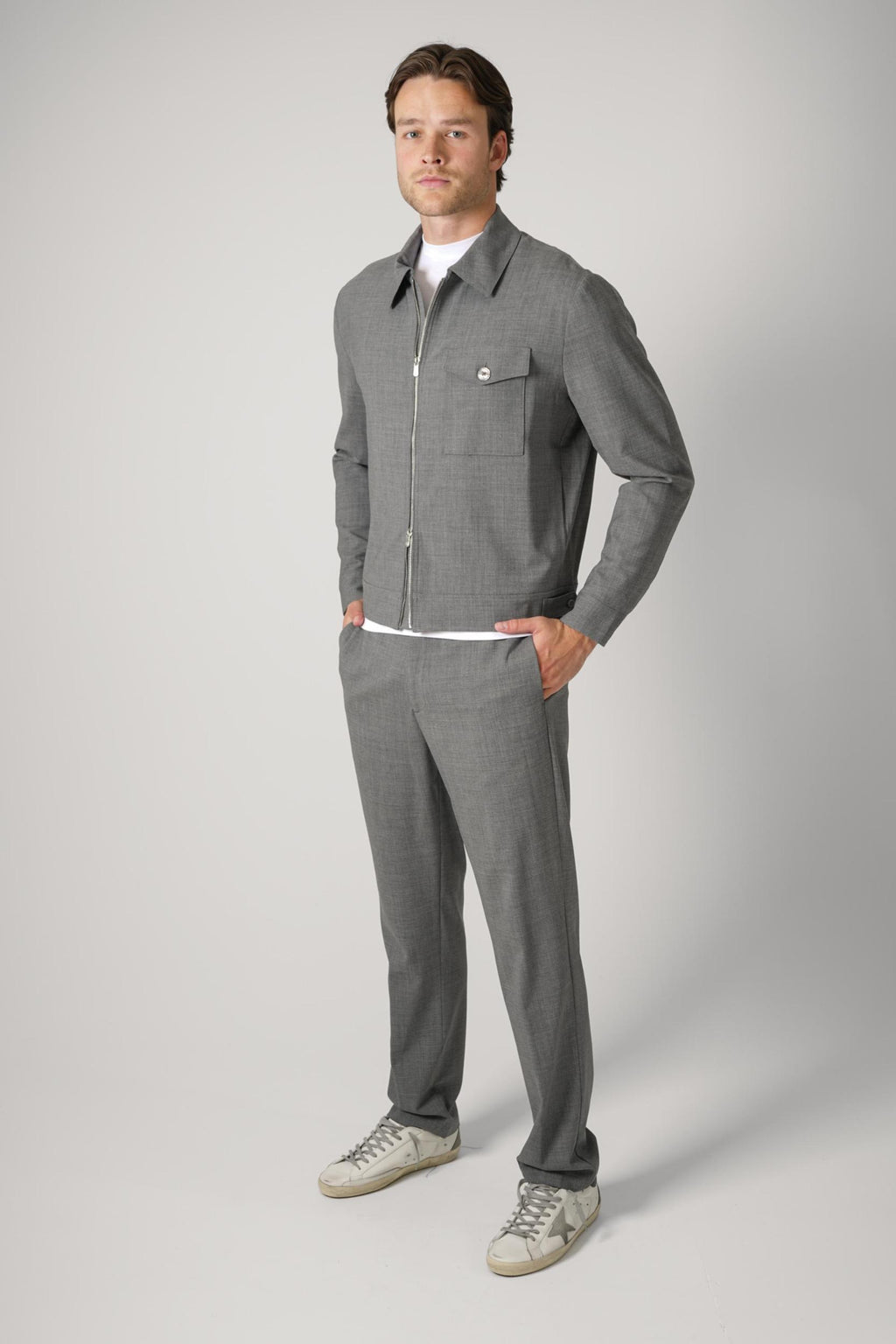 Marco Pescarolo Ventuno Overshirt Light Grey
