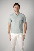 Maurizio Baldassari Front Stitch 3B Polo Azure