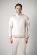 Maurizio Baldassari Full Zip Bomber Beige