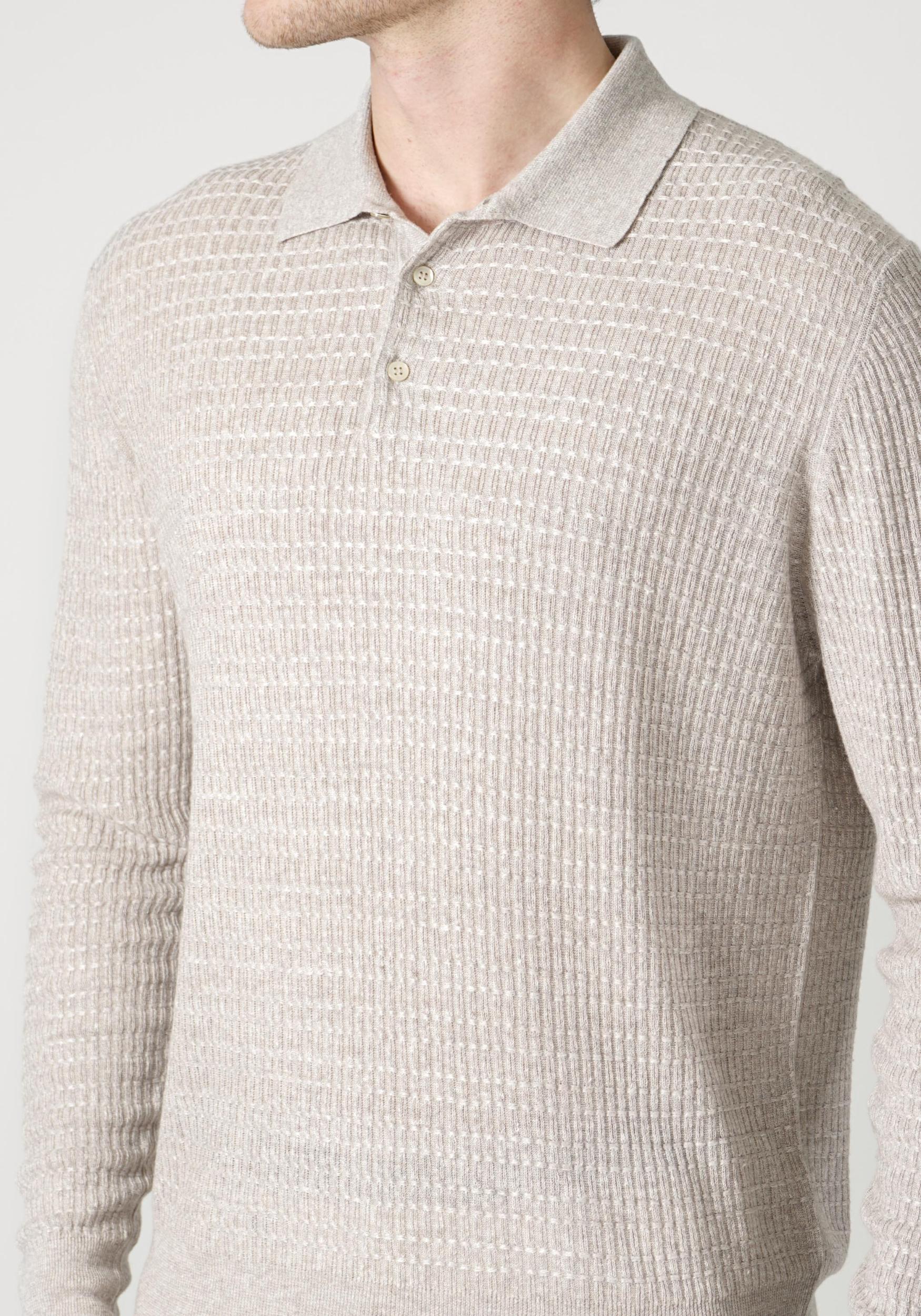 Maurizio Baldassari Micro Stitch 3B Polo Greige