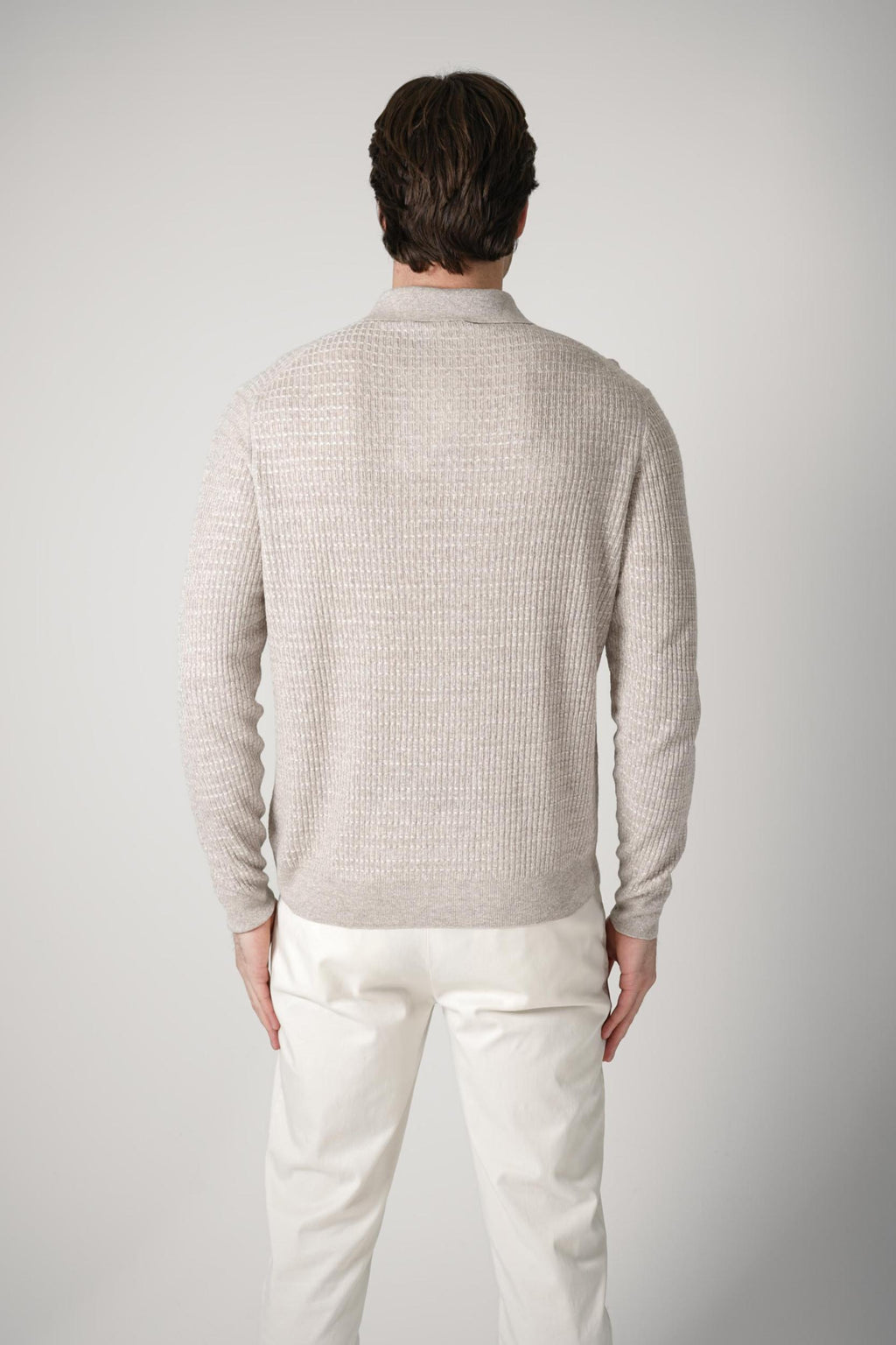 Maurizio Baldassari Micro Stitch 3B Polo Greige