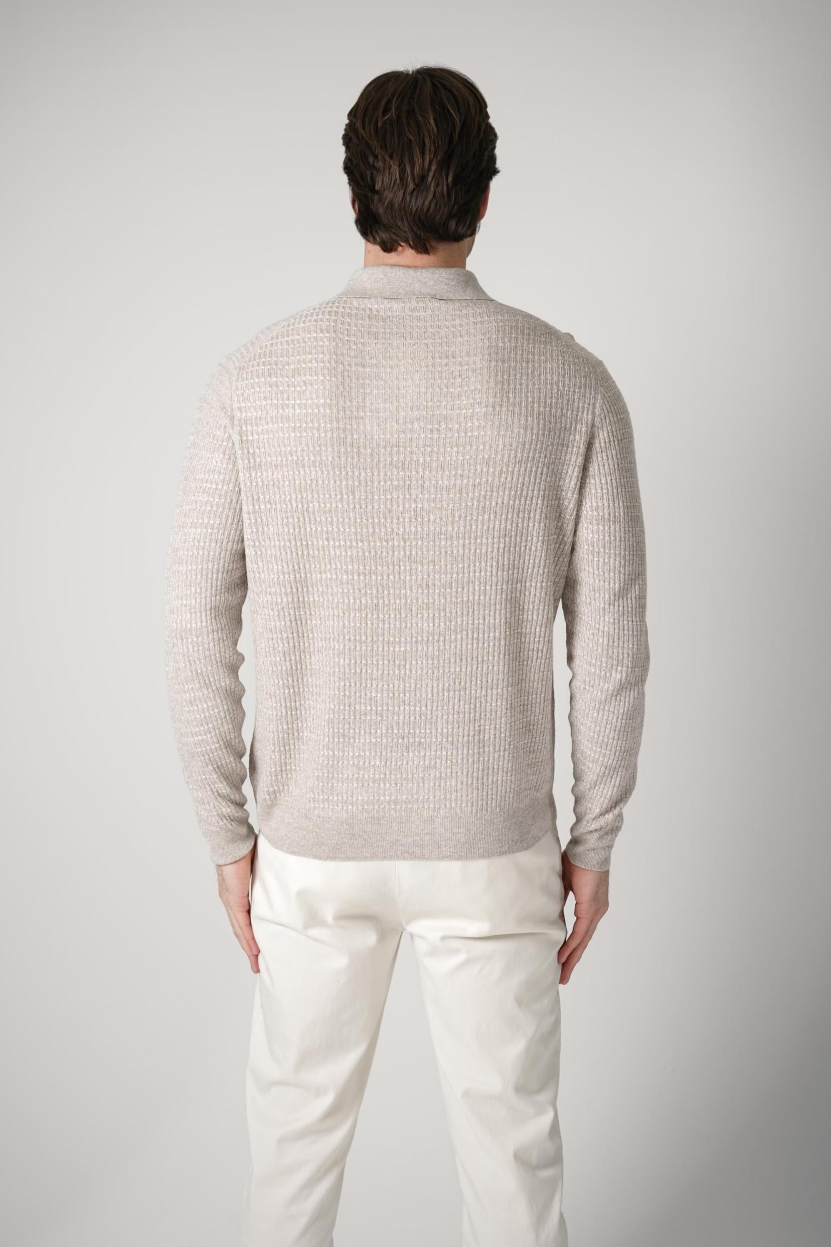 Maurizio Baldassari Micro Stitch 3B Polo Greige