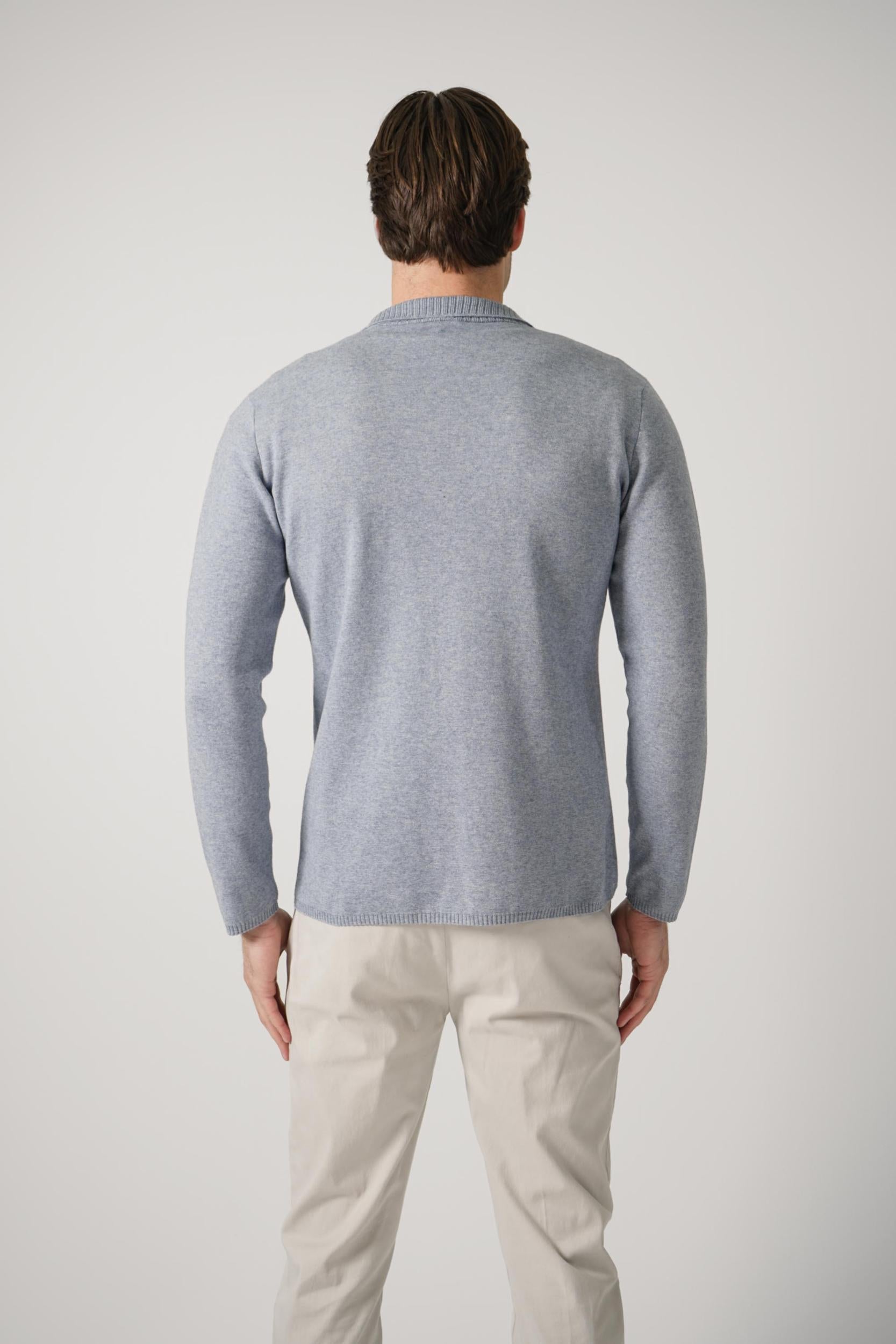 Maurizio Baldassari Summer Cashmere Knitted Cardigan Light Blue