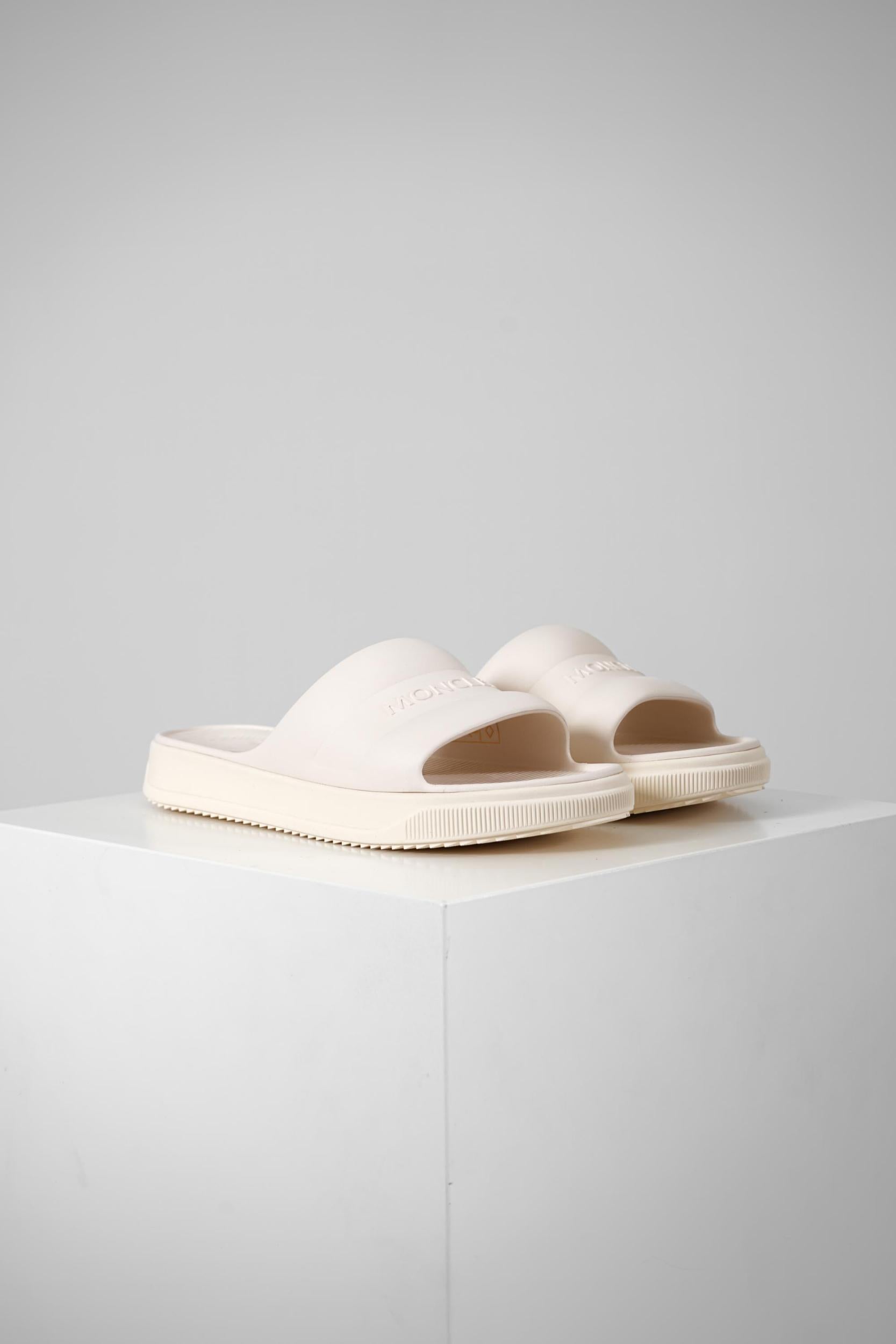 Moncler Altive Slides White Ivory