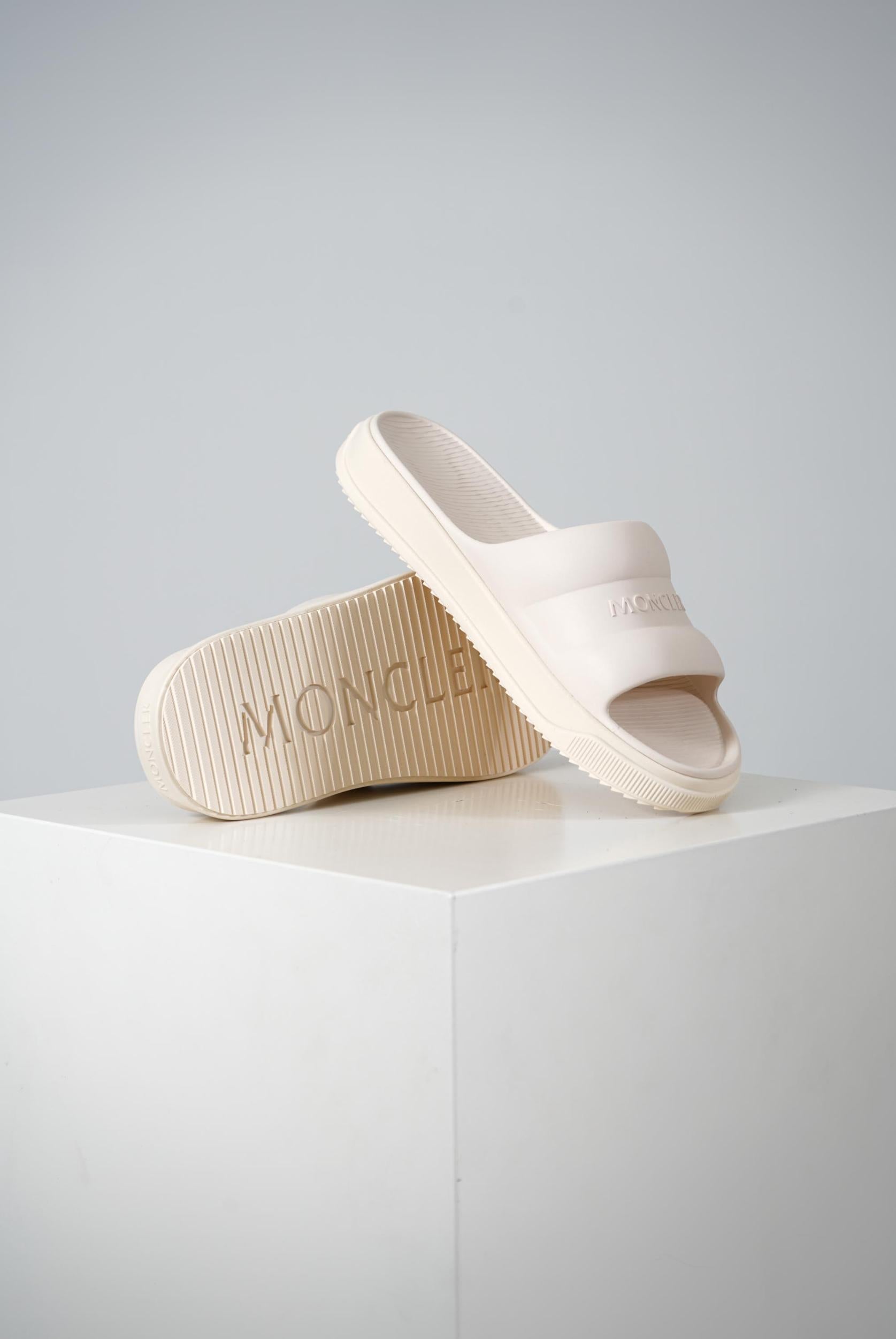 Moncler Altive Slides White Ivory