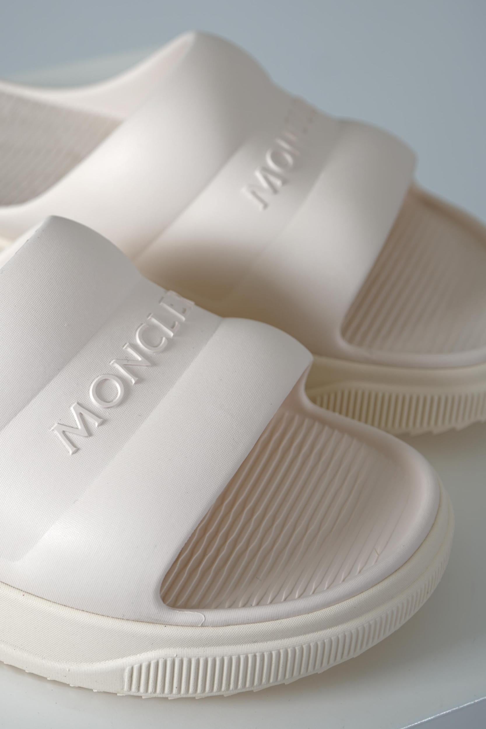Moncler Altive Slides White Ivory
