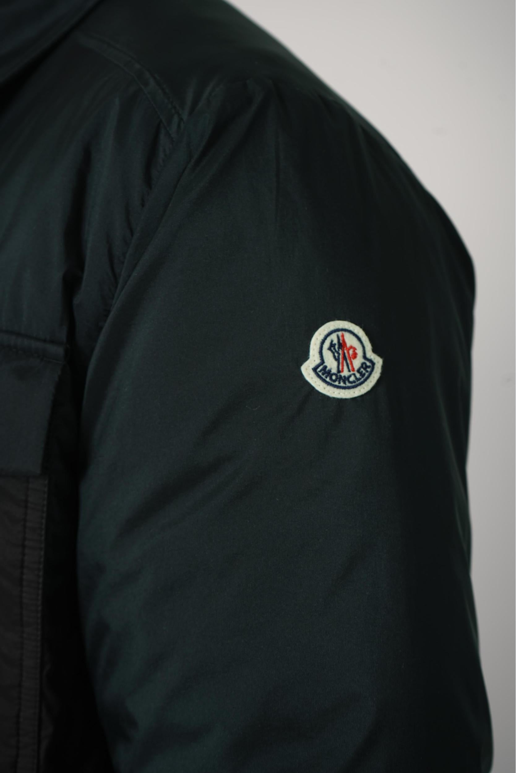 Moncler Arpont Down Shirt Jacket Black