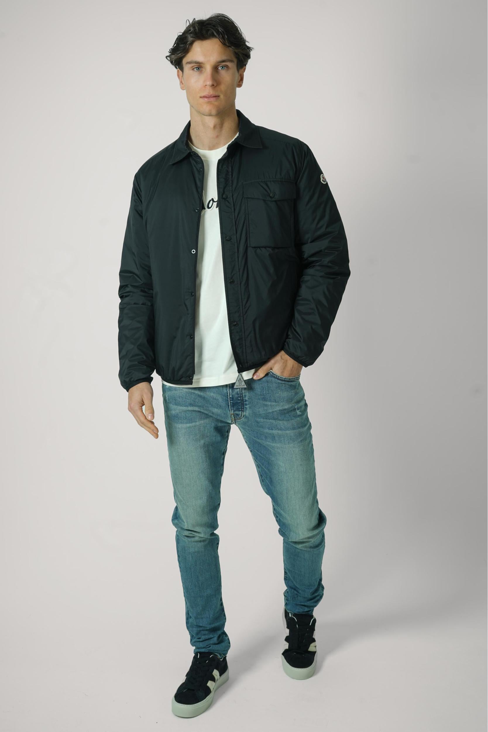 Moncler Arpont Down Shirt Jacket Black