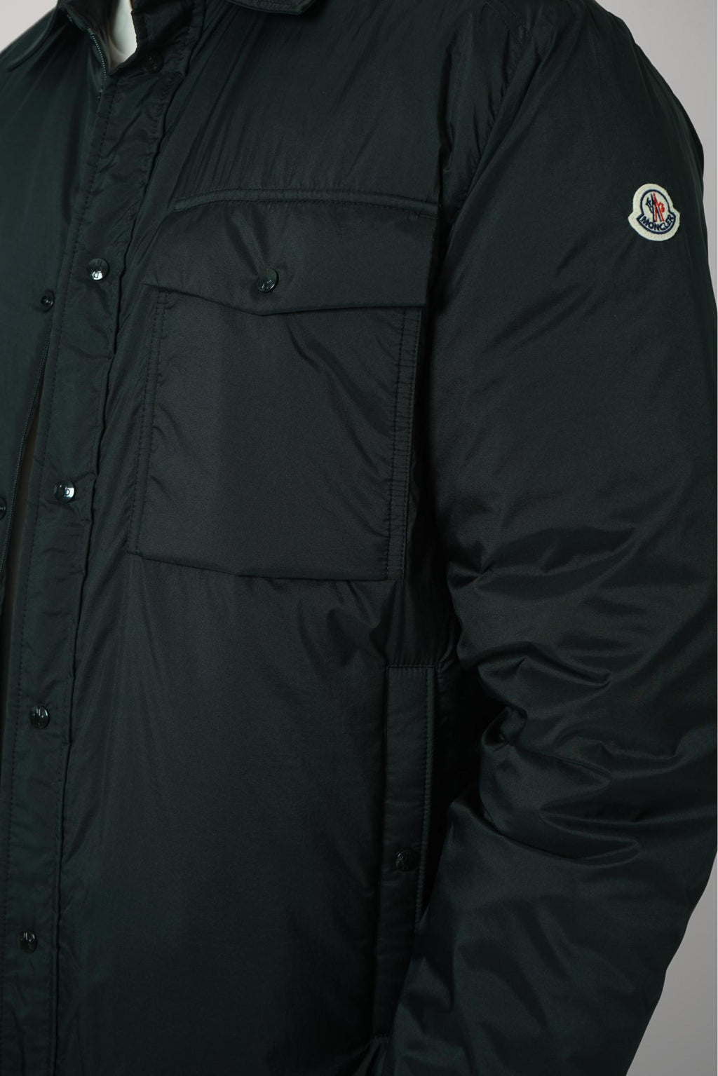 Moncler Arpont Down Shirt Jacket Black