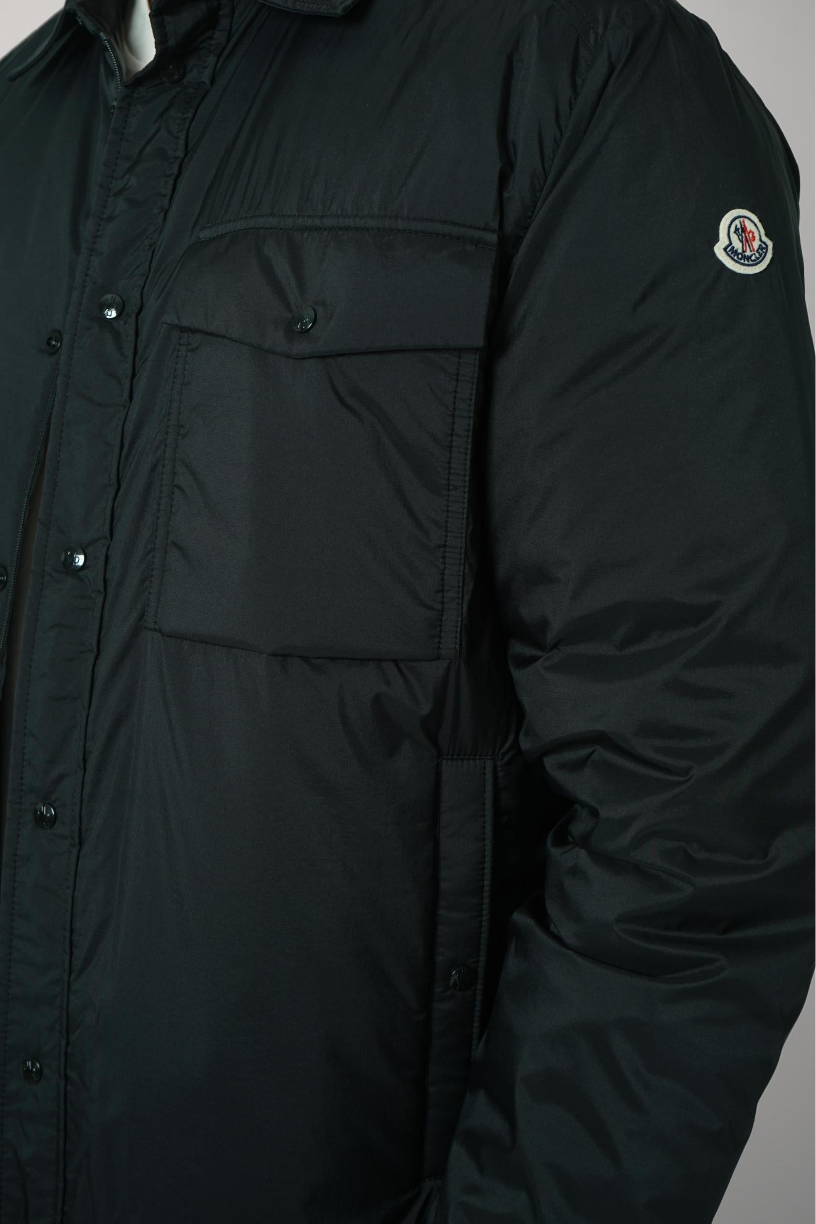 Moncler Arpont Down Shirt Jacket Black