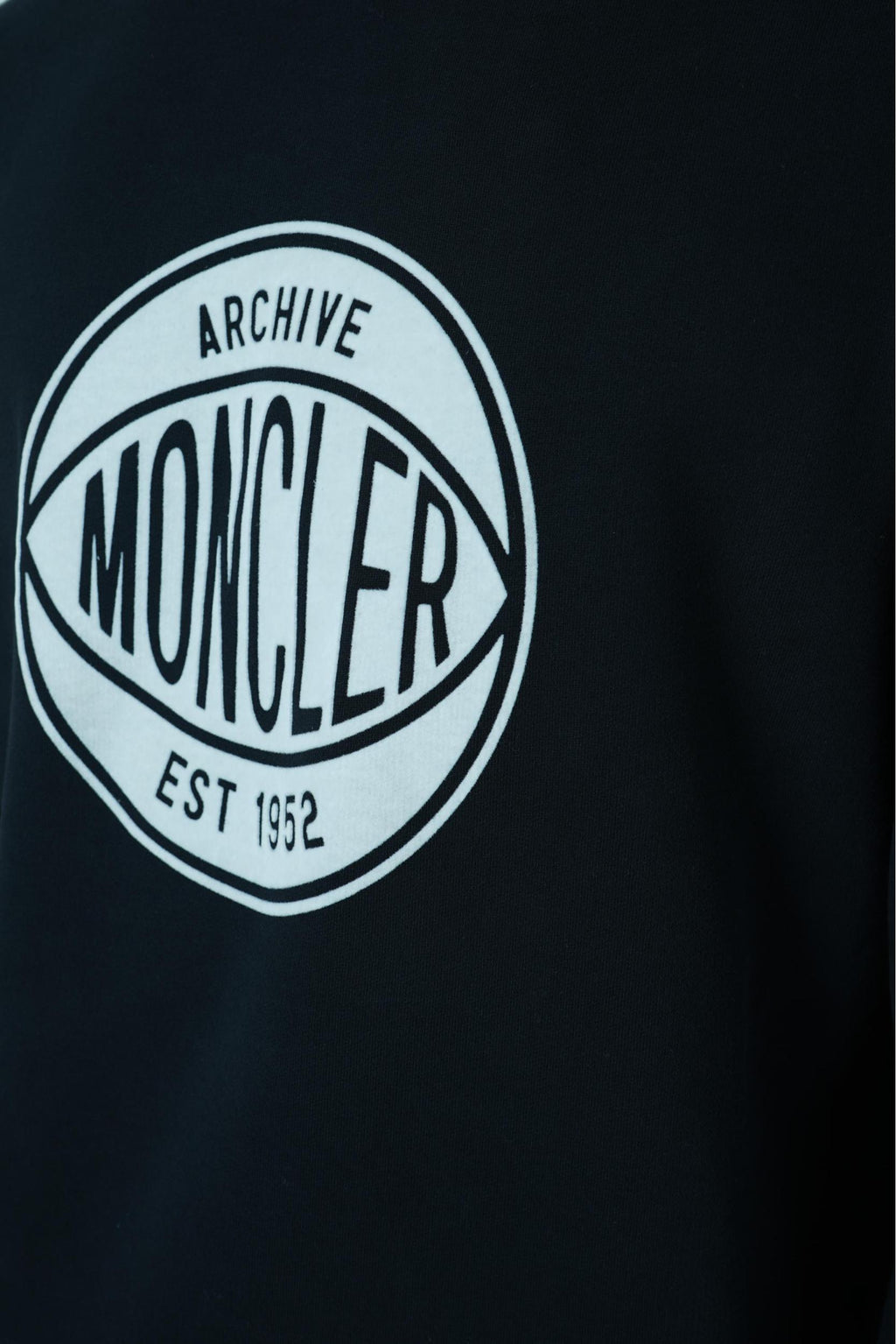 Moncler Basketball Logo Cotton Sweatshirt Navy