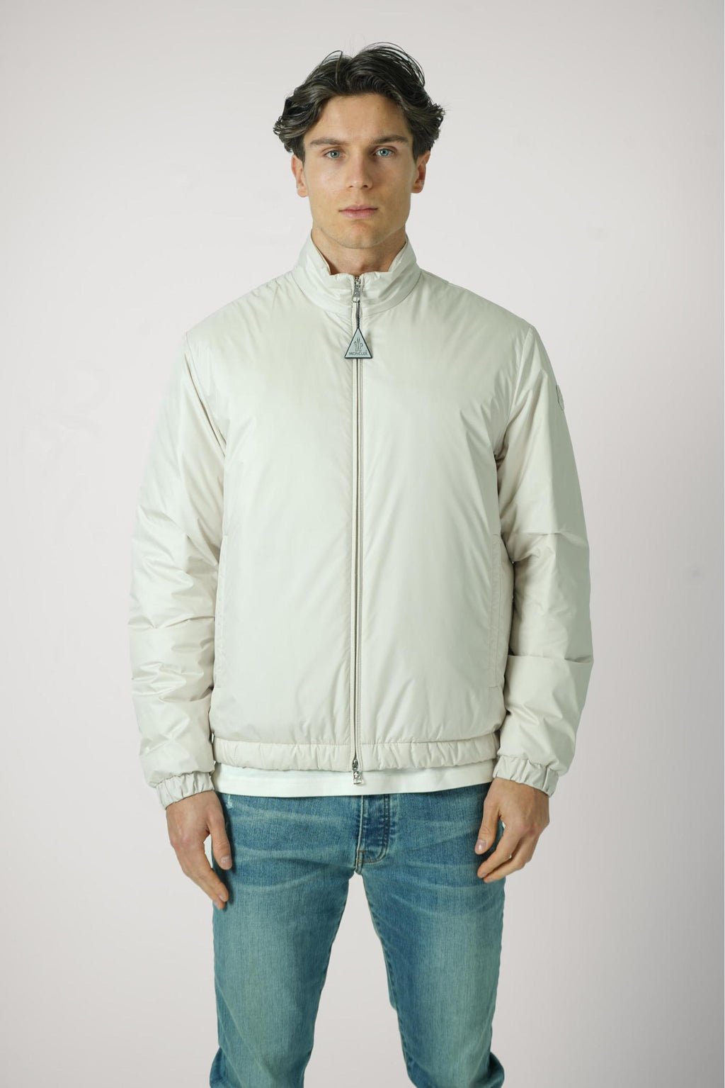 Moncler Berre Short Down Jacket Beige