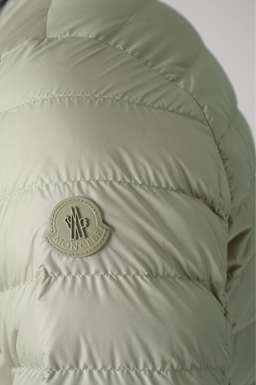 Moncler Bourdon Down Shirt Jacket Light Beige