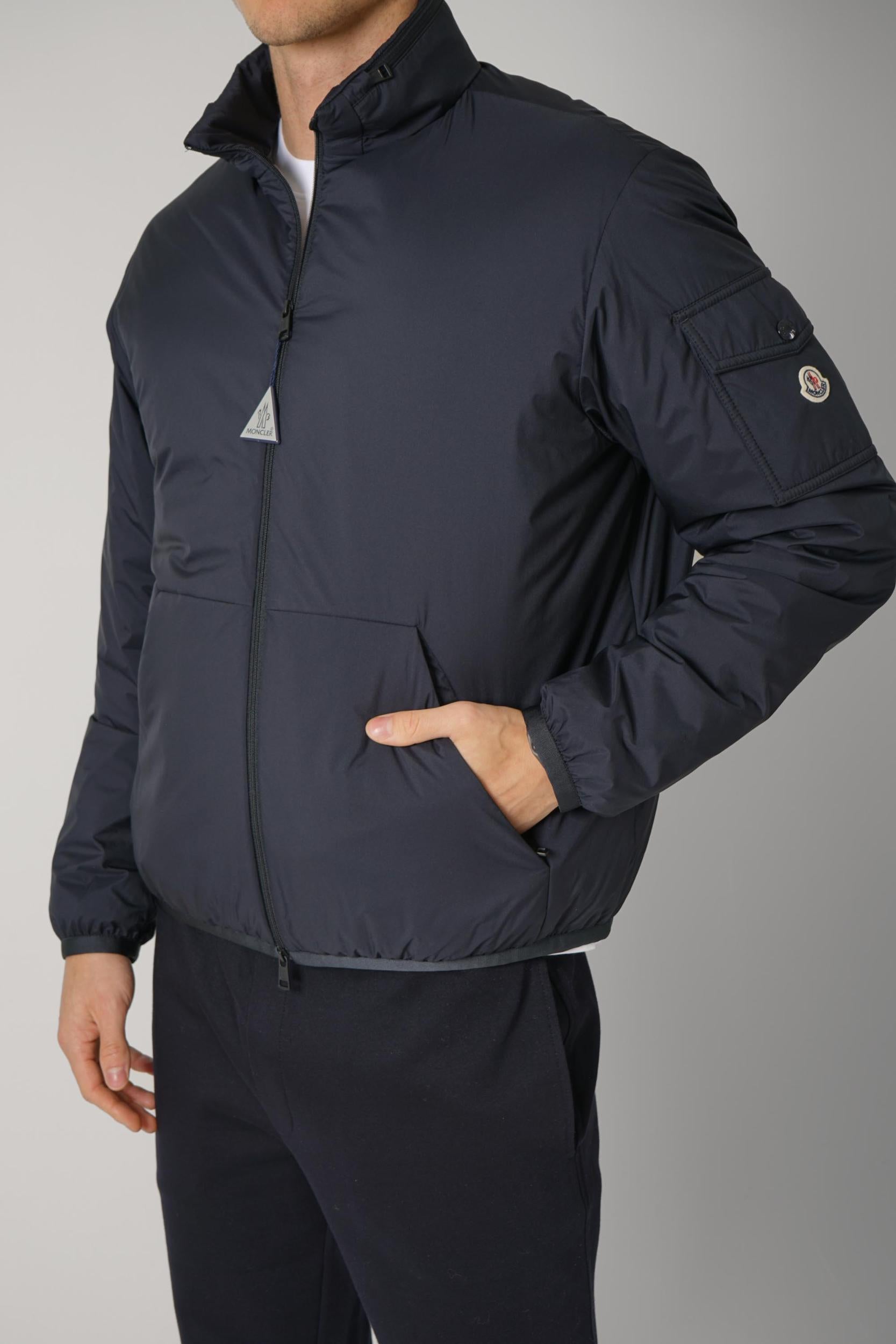 Moncler Breezes Short Padded Jacket Navy