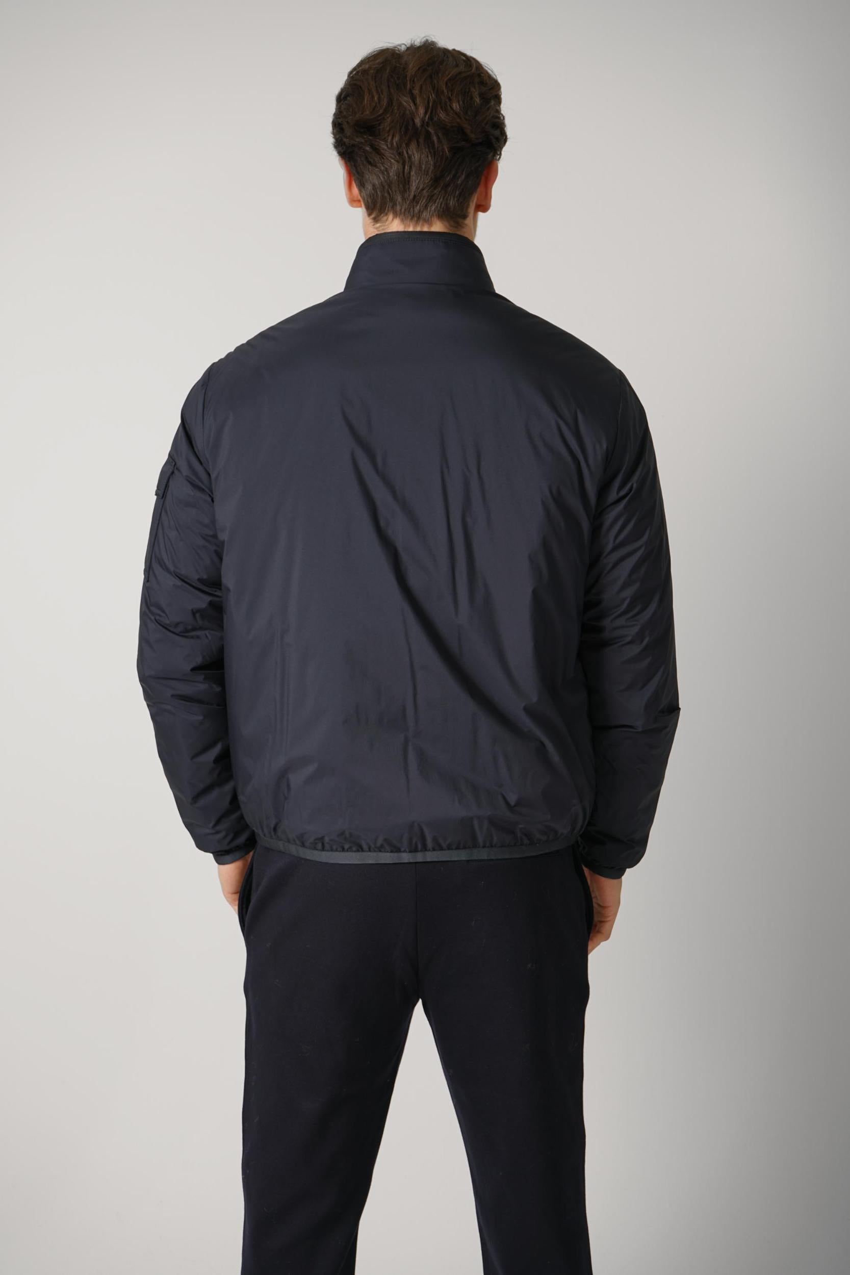 Moncler Breezes Short Padded Jacket Navy