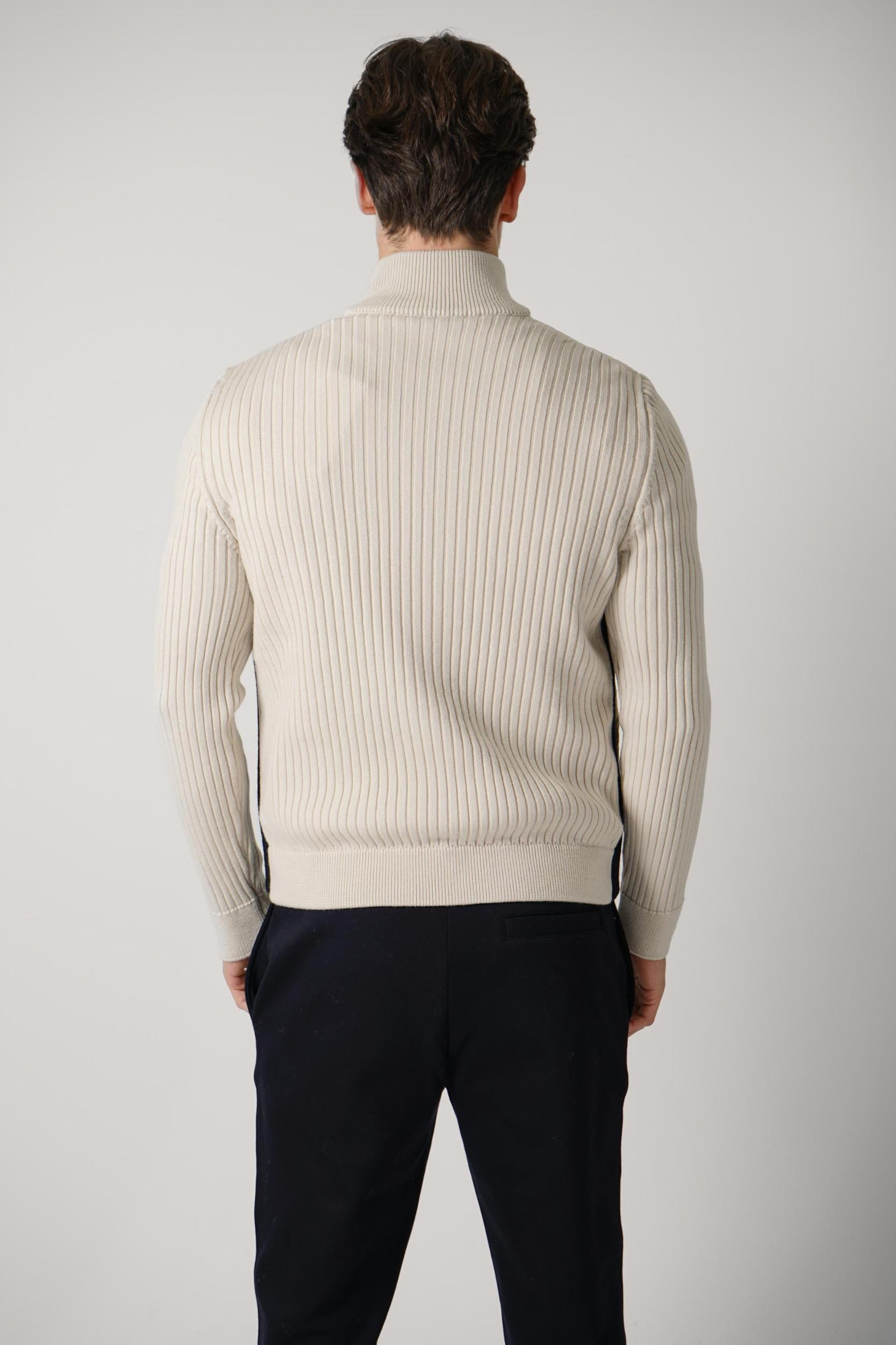 Moncler Cardigan Rib Sleeve Beige